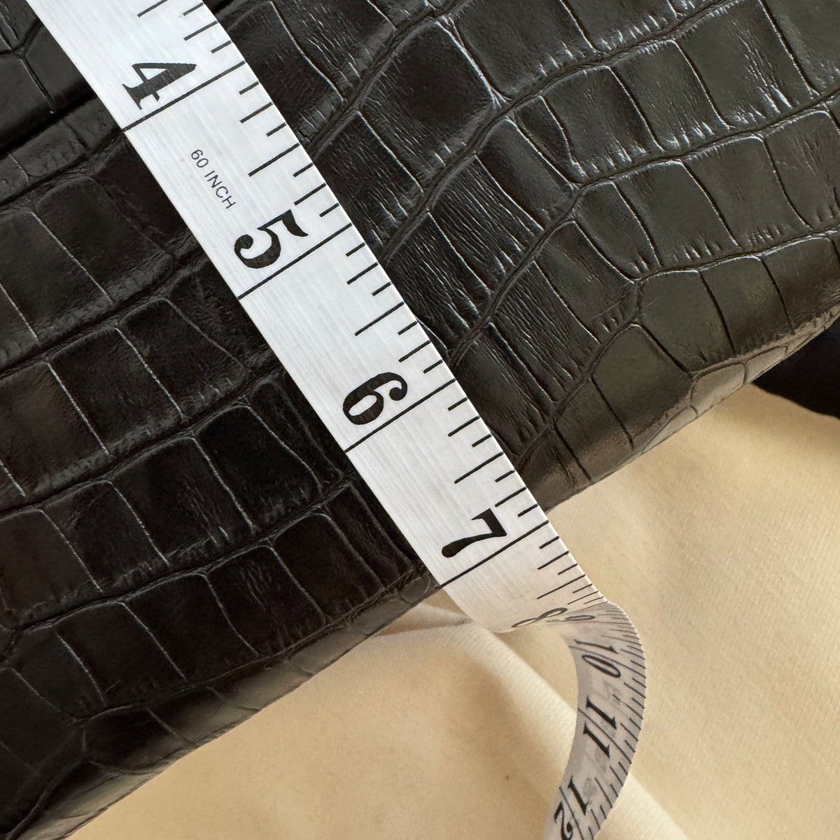 Demellier "New York" Tote in Black Croc