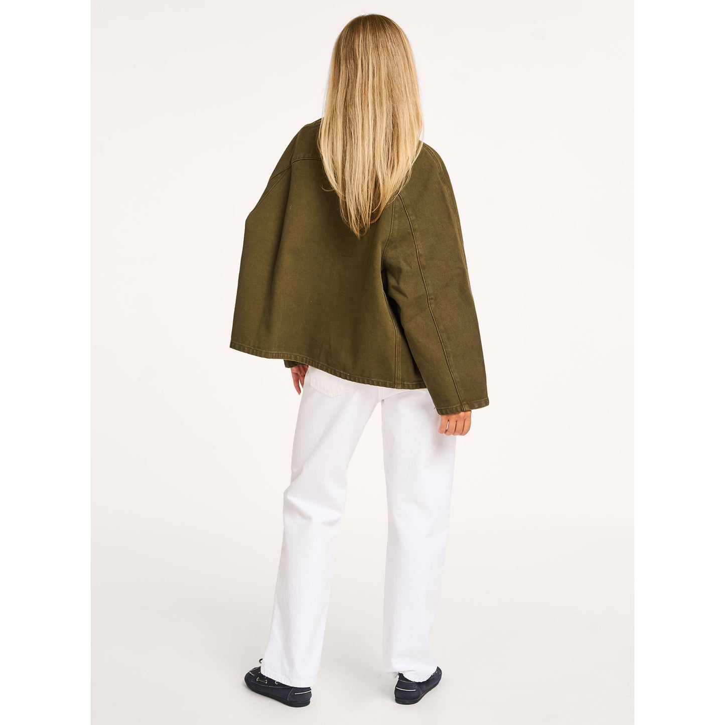 Denimist Oversize Field Jacket in Olive, size XXS (fits like XS)