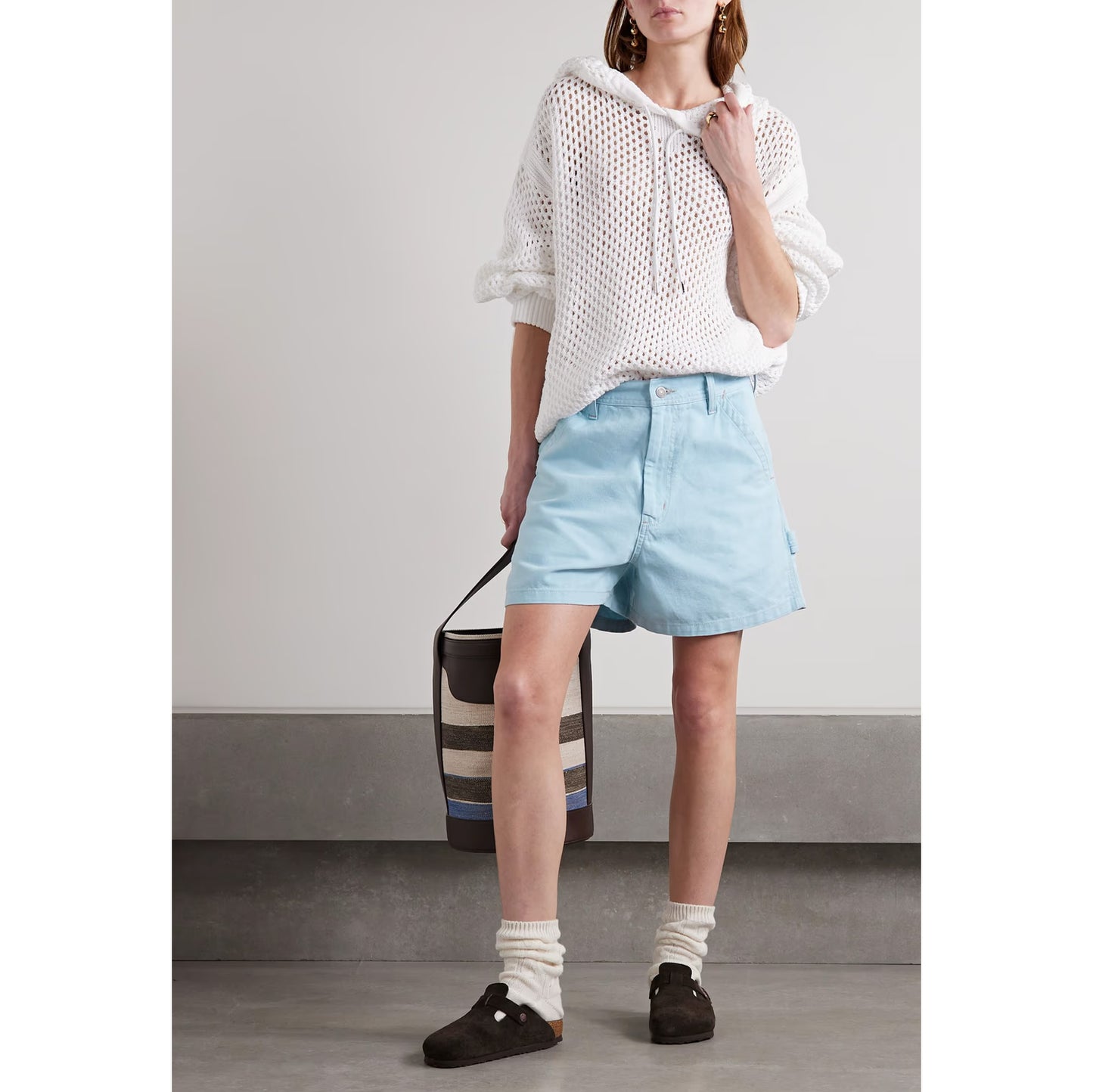 Denimist Carpenter Shorts in Blue, size 29