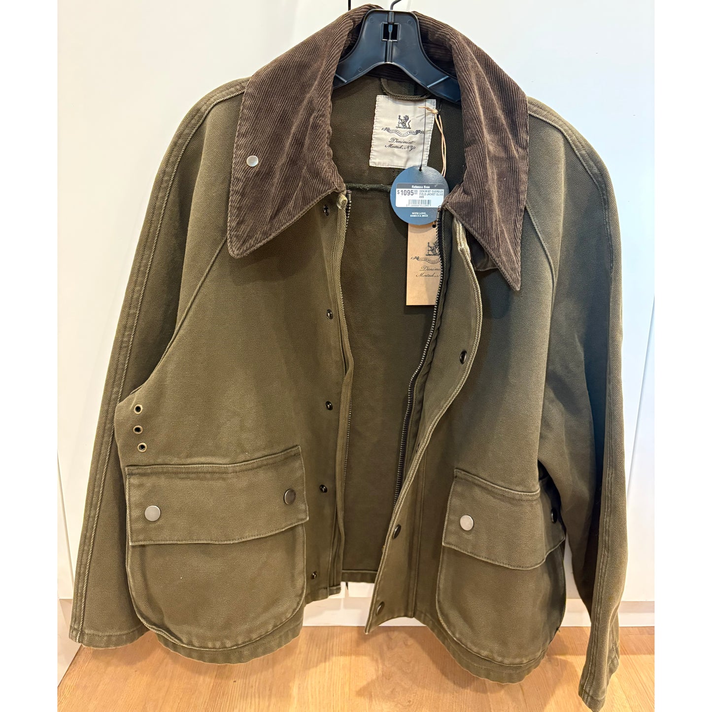 Denimist Oversize Field Jacket in Olive, size XXS (fits like XS)