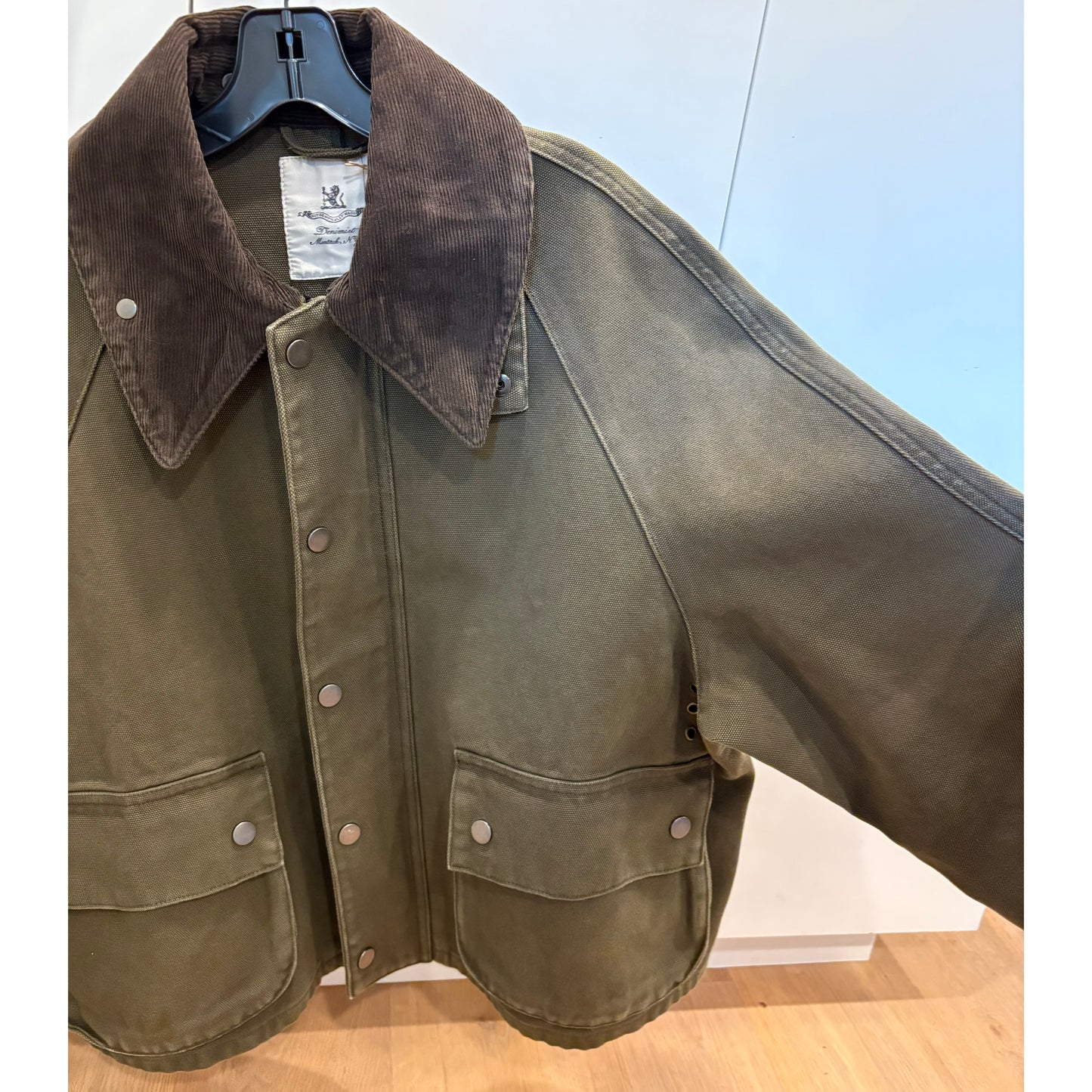 Denimist Oversize Field Jacket in Olive, size XXS (fits like XS)
