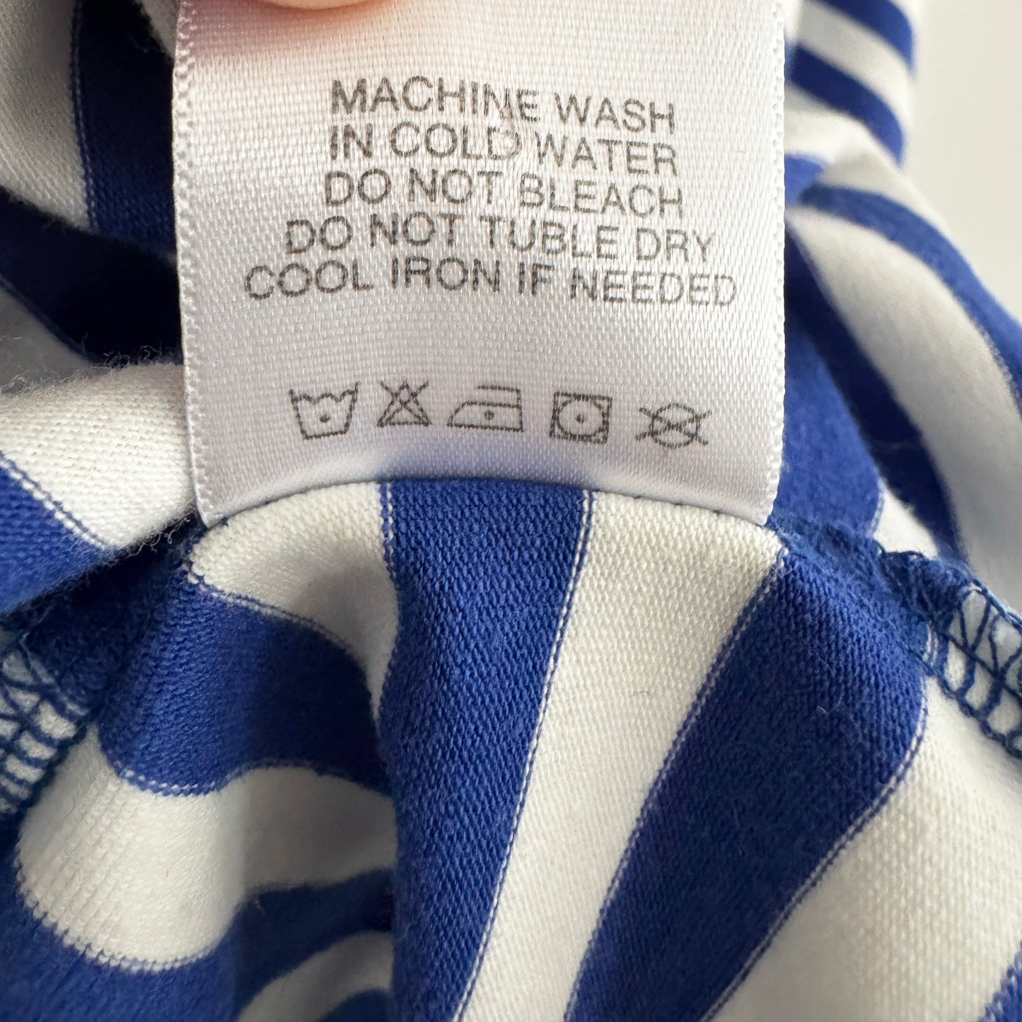 Denimist Striped Tee-Shirt Dress in Blue/White