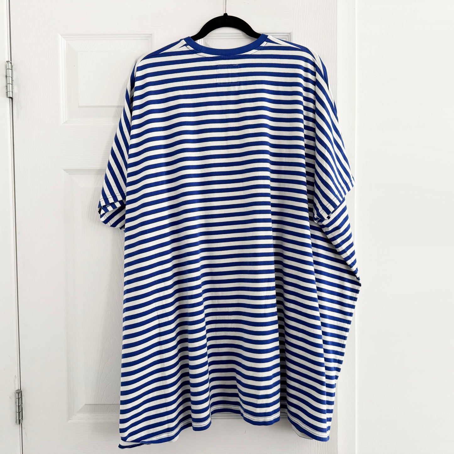 Denimist Striped Tee-Shirt Dress in Blue/White