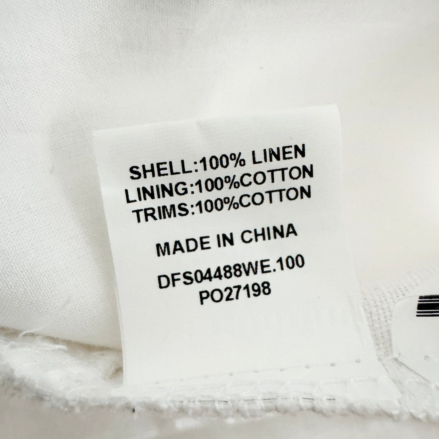 Dissh "Lindsay" Kimono Top in White, size 4