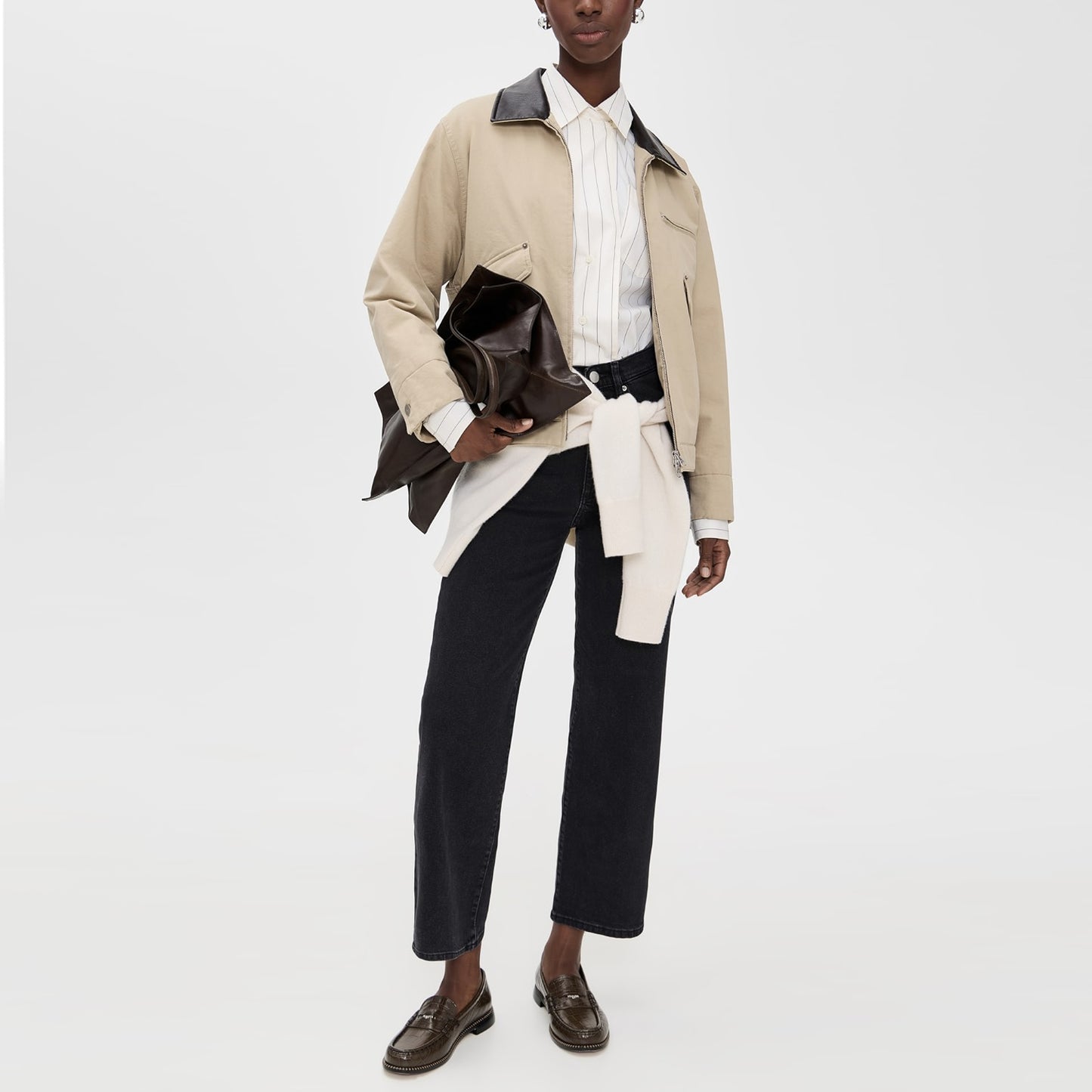 DL1961 "Karine" Wide Leg Jeans in Black, size 29