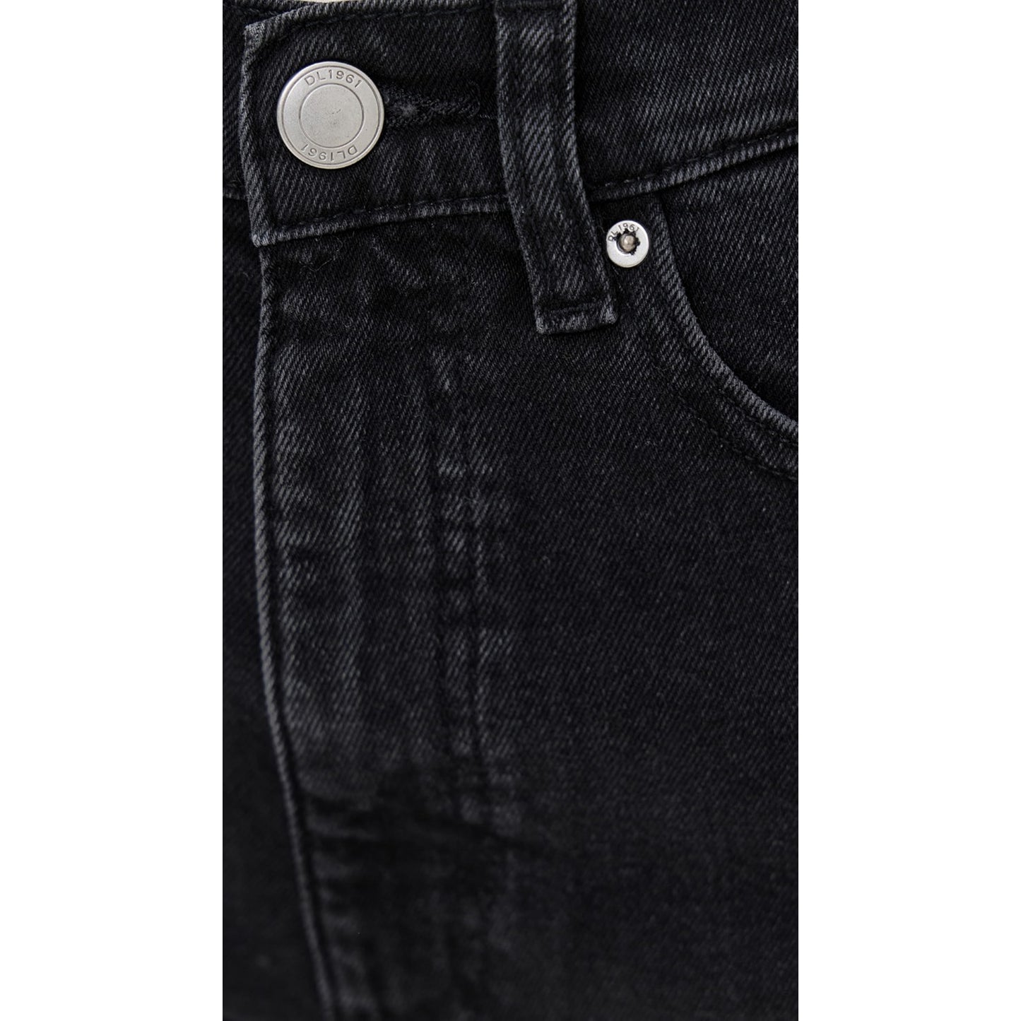 DL1961 "Karine" Wide Leg Jeans in Black, size 29