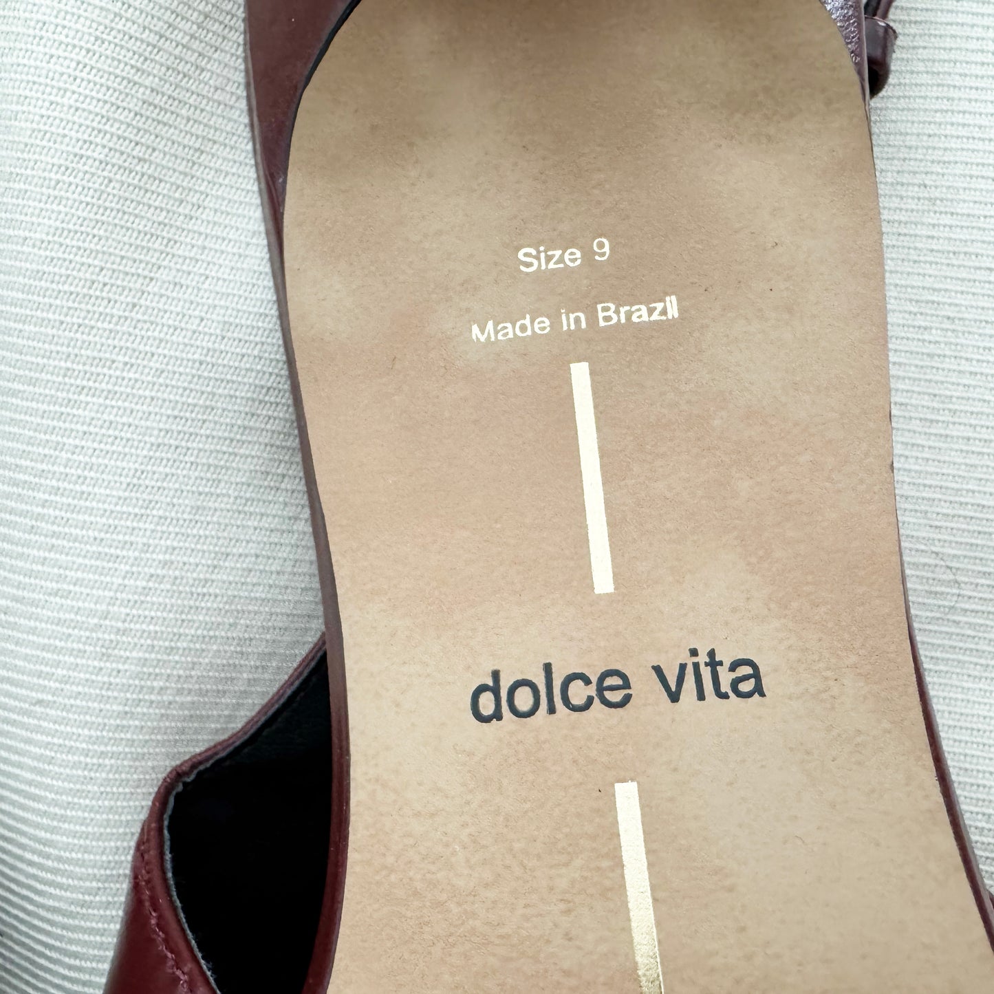 Dolce Vita Slingbacks in Burgundy, size 9