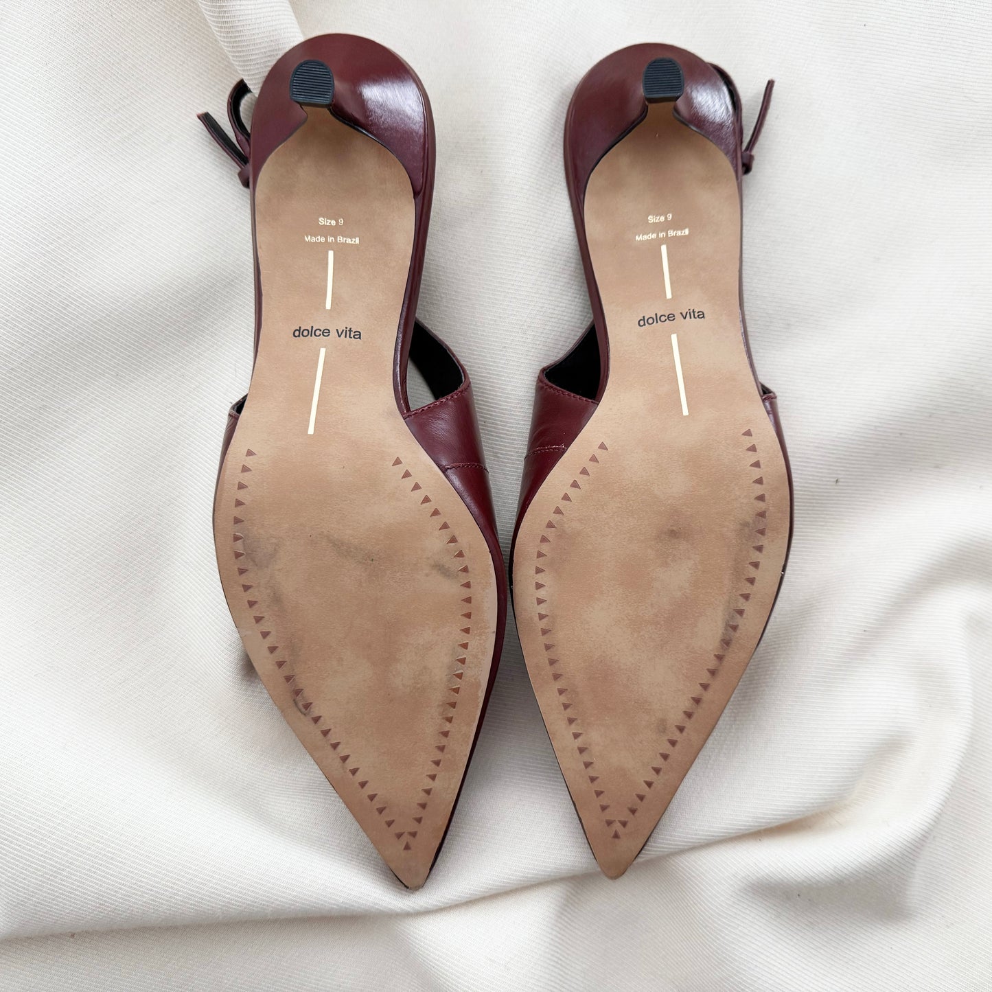 Dolce Vita Slingbacks in Burgundy, size 9