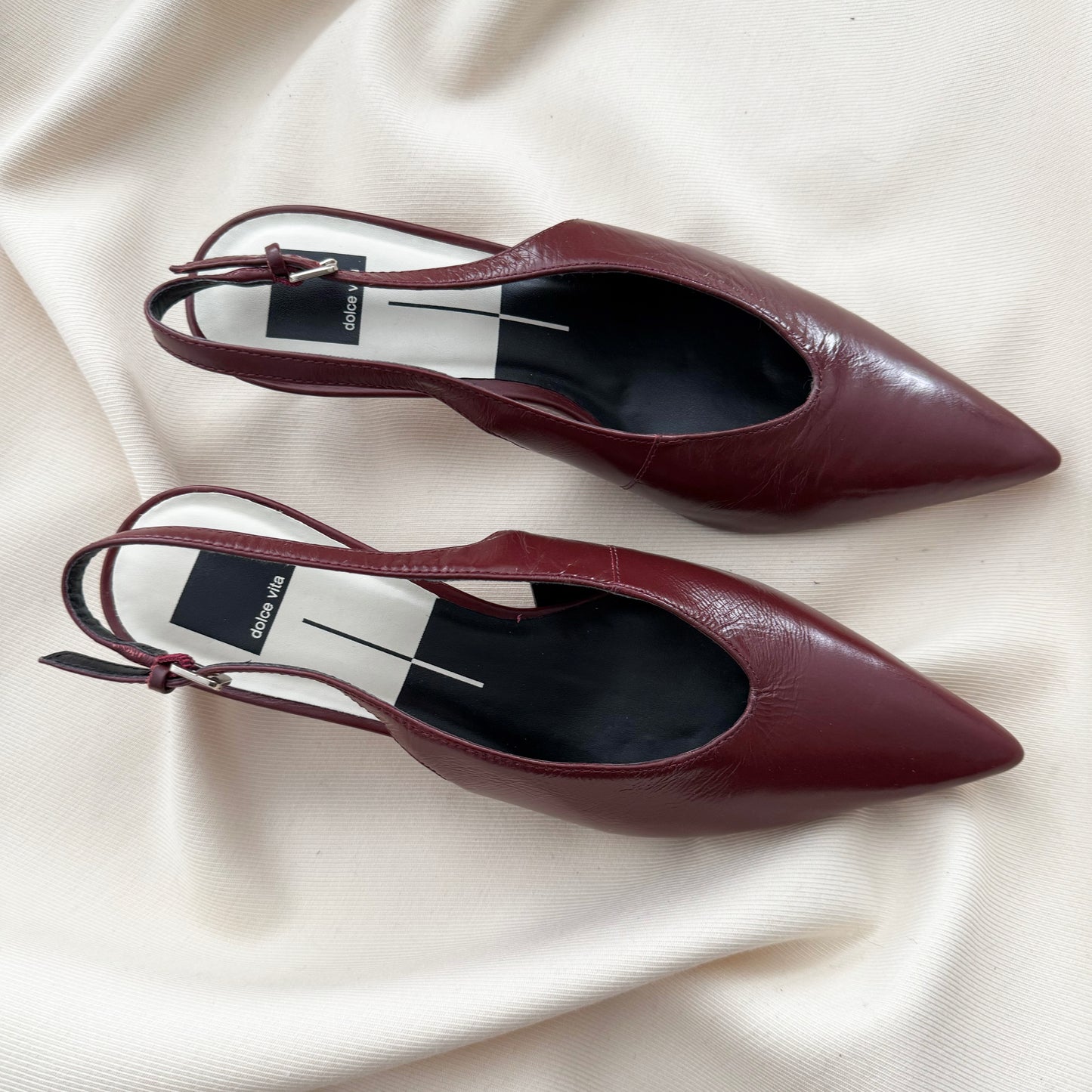 Dolce Vita Slingbacks in Burgundy, size 9