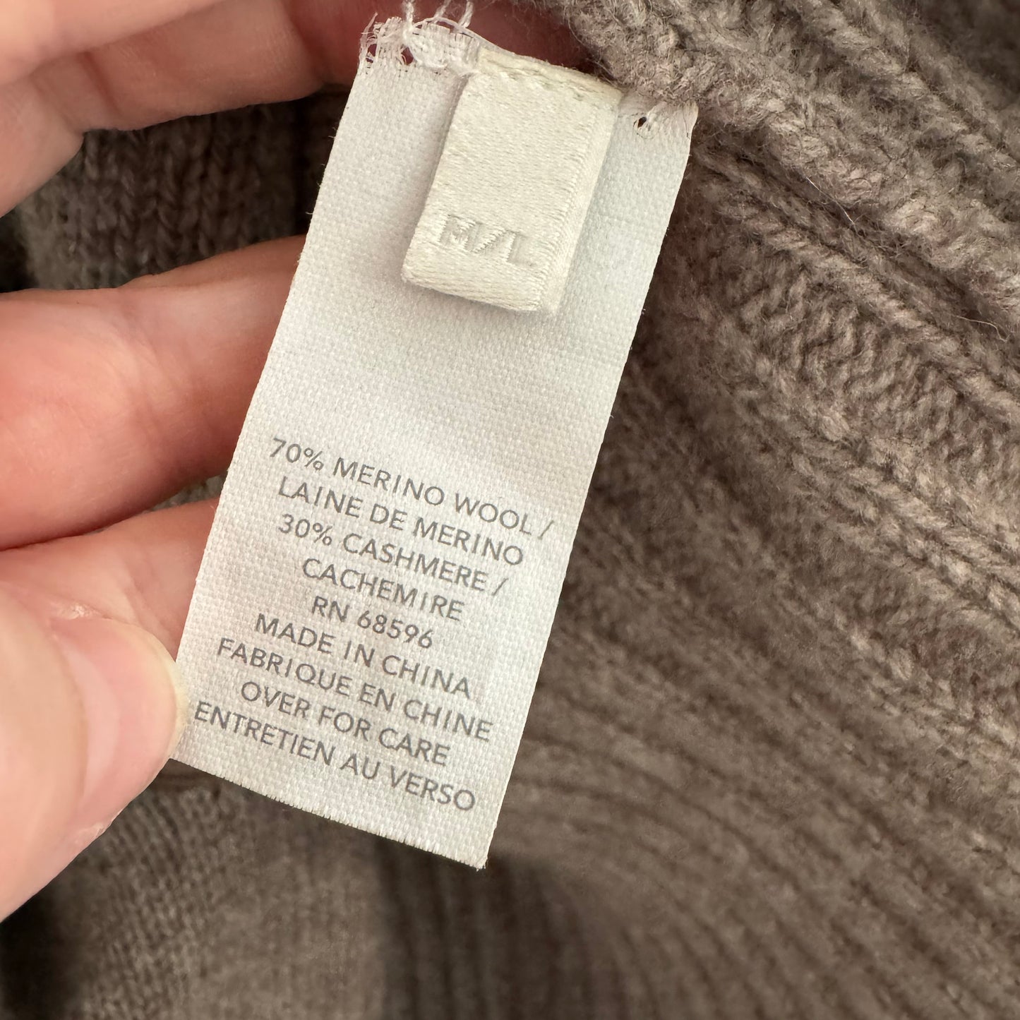 Donna Karan Wool/Cashmere Cardigan/Coat, size M/L