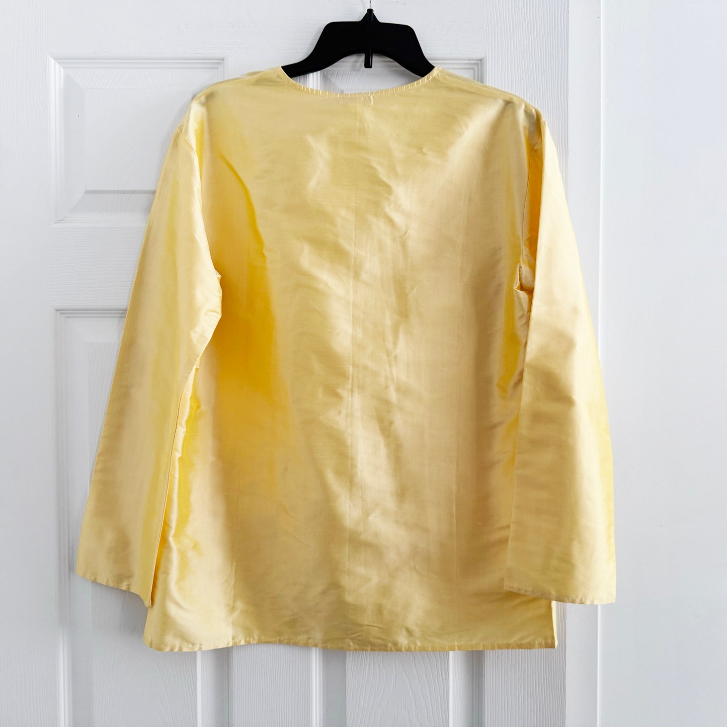 Donni Taffeta Split Top in "Butter" (Yellow), size Small