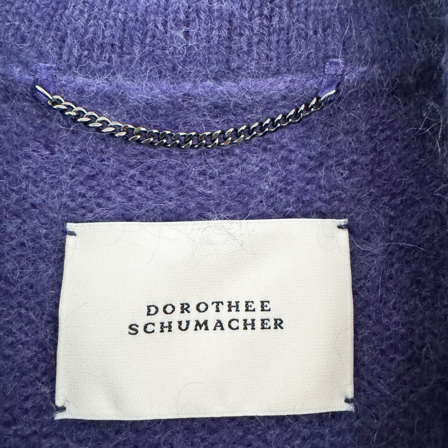 Dorothee Schumacher Merino/Cashmere Coat in Purple, size "2"