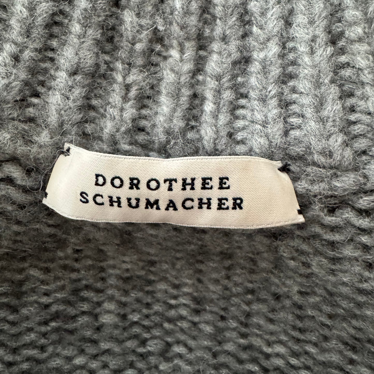 Dorothee Schumacher Alpaca Turtleneck Sweater in Grey, size "2" (Small)