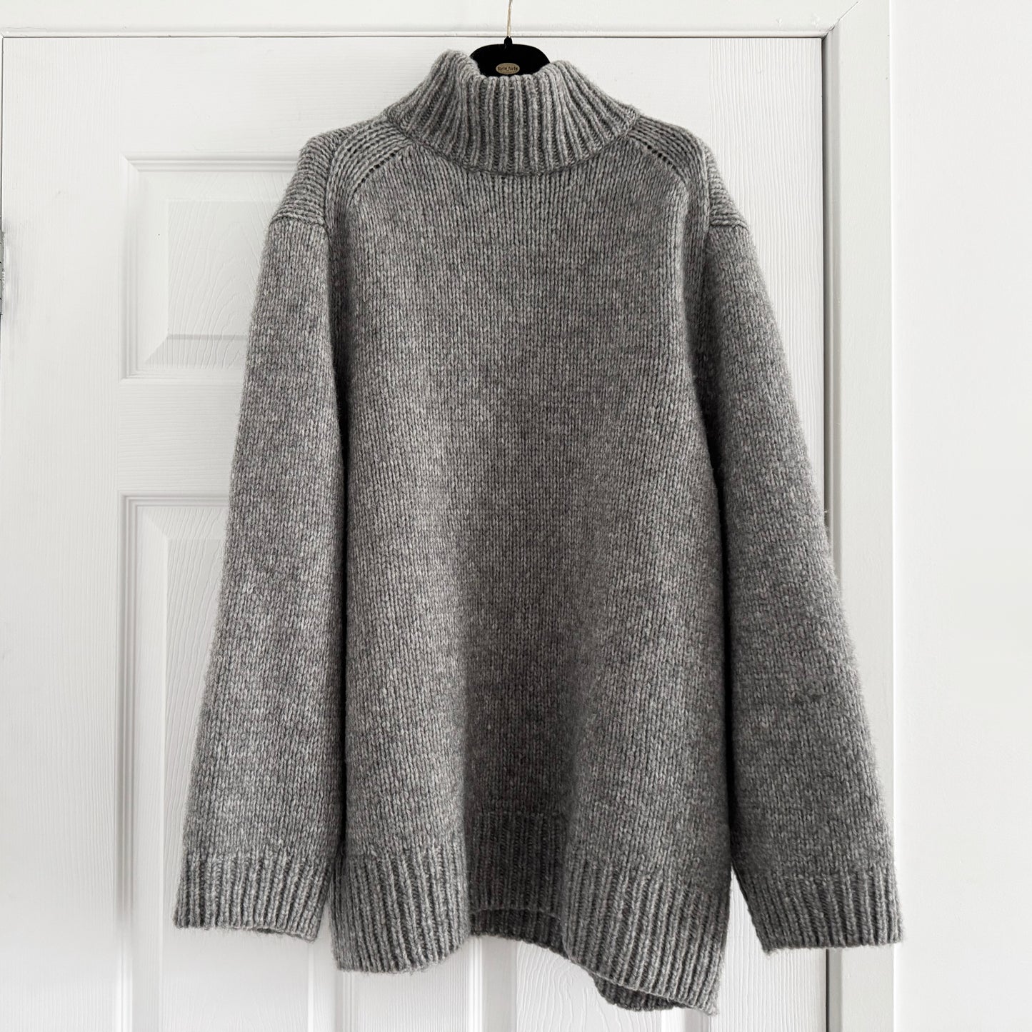 Dorothee Schumacher Alpaca Turtleneck Sweater in Grey, size "2" (Small)