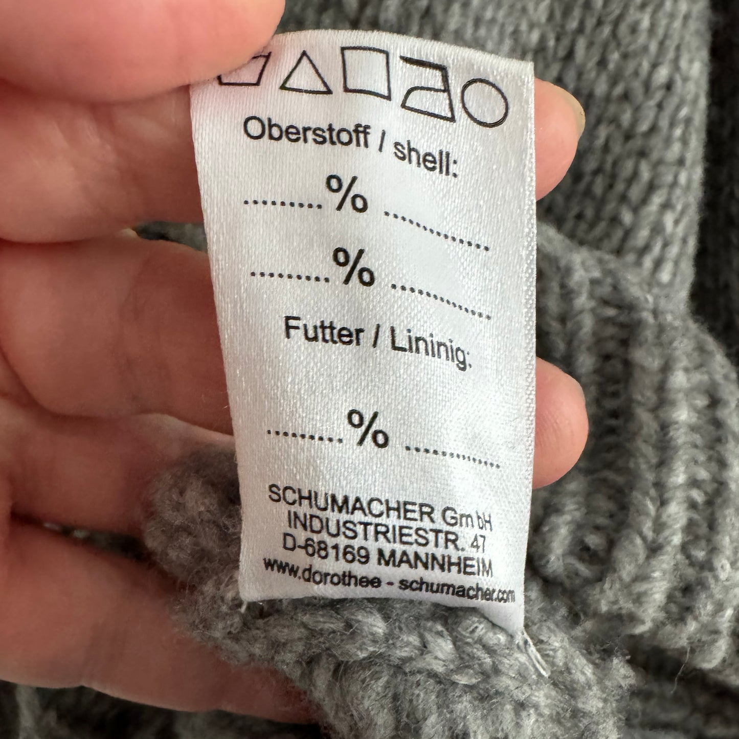 Dorothee Schumacher Alpaca Turtleneck Sweater in Grey, size "2" (Small)