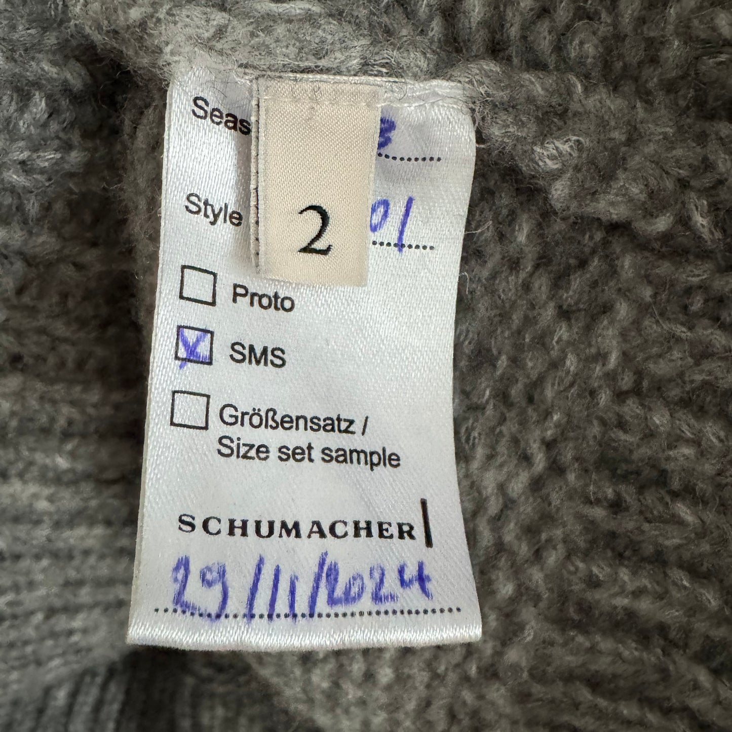 Dorothee Schumacher Alpaca Turtleneck Sweater in Grey, size "2" (Small)