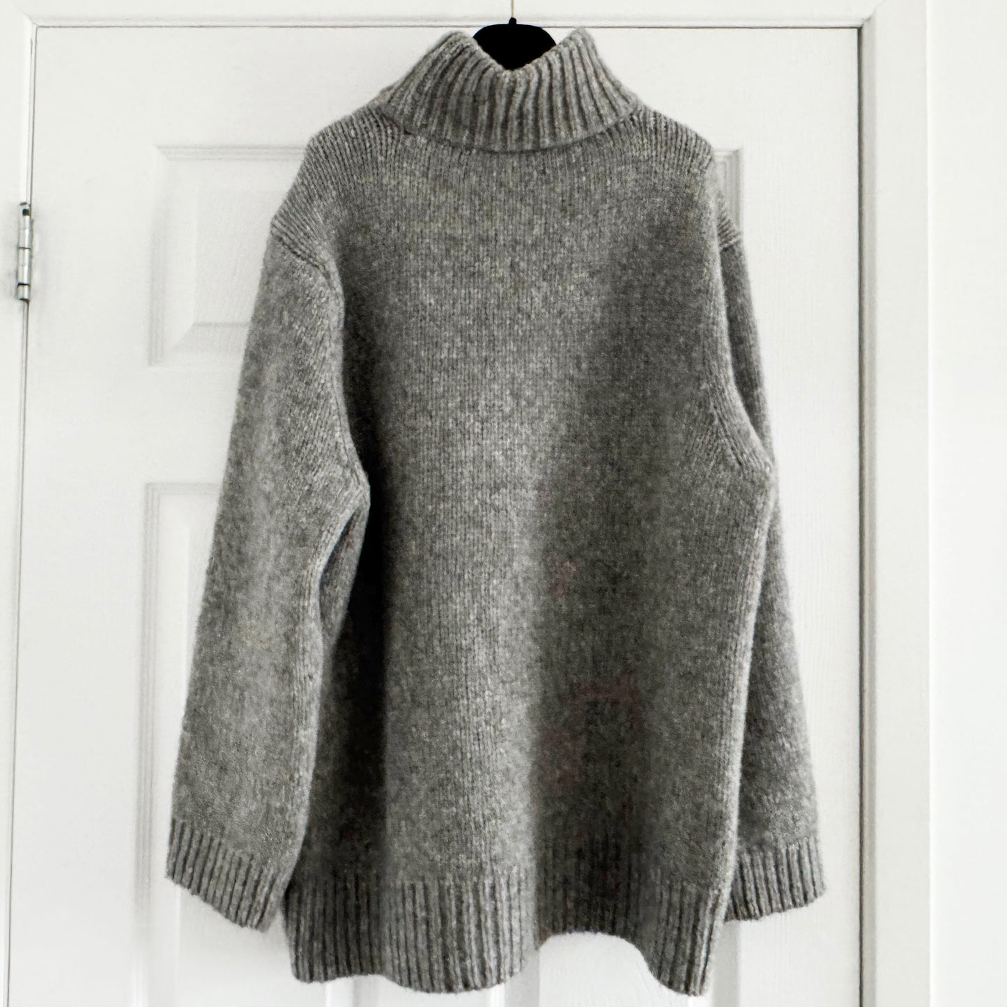 Dorothee Schumacher Alpaca Turtleneck Sweater in Grey, size "2" (Small)