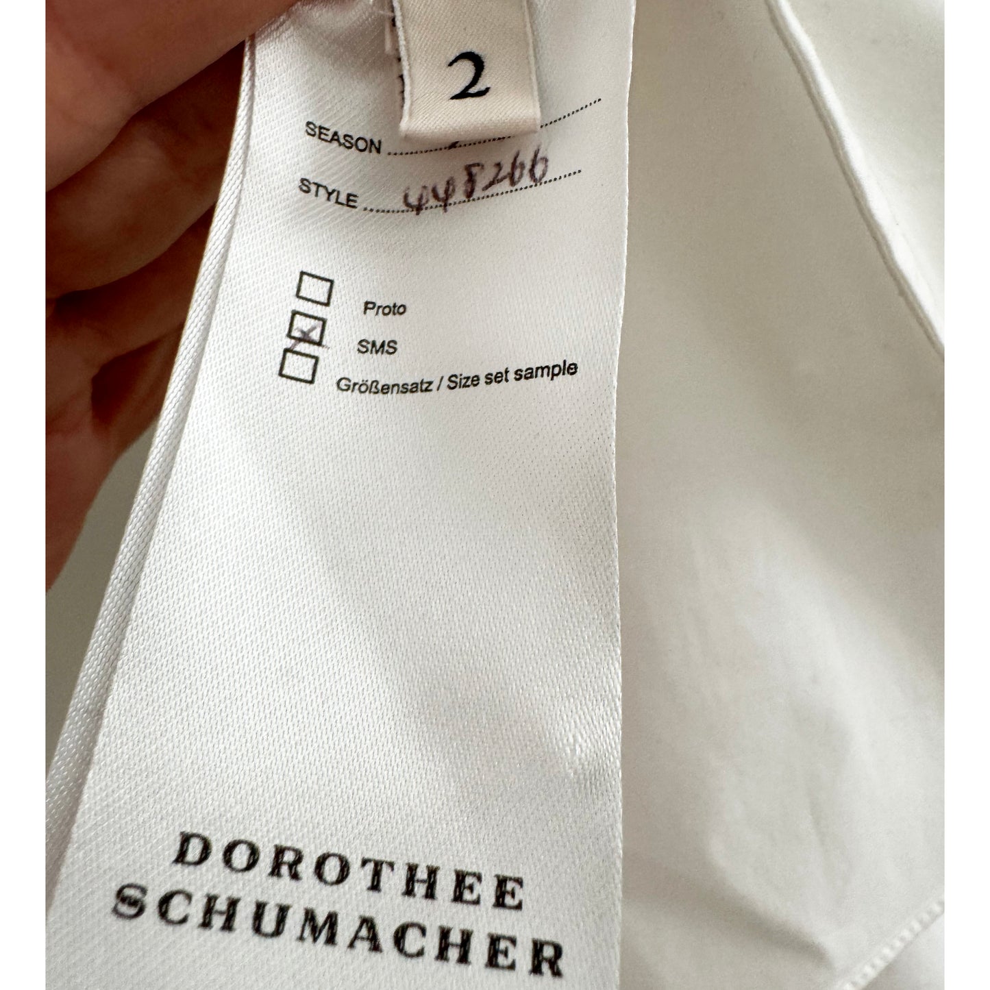 Dorothee Schumacher Poplin Shirt with Knit Collar, size "2" (Size Small)