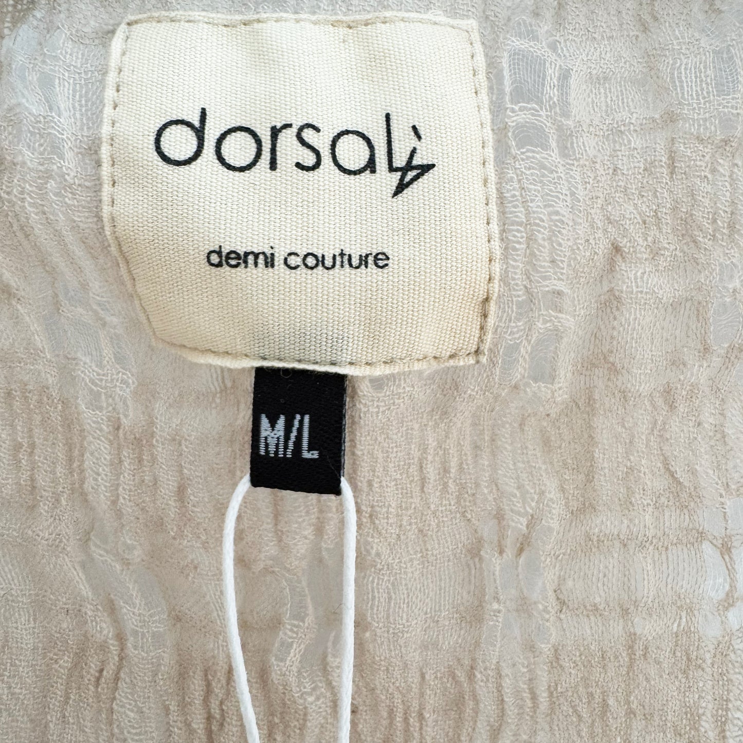 Dorsali "Delicia" Top in Beige, size M/L