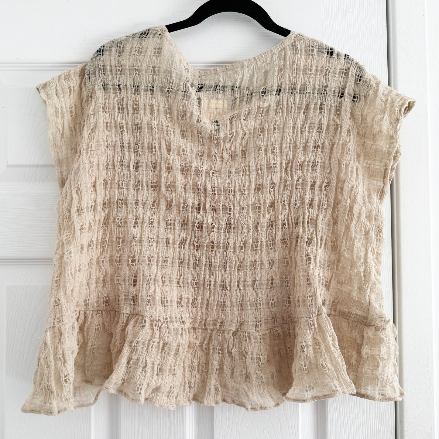 Dorsali "Delicia" Top in Beige, size M/L