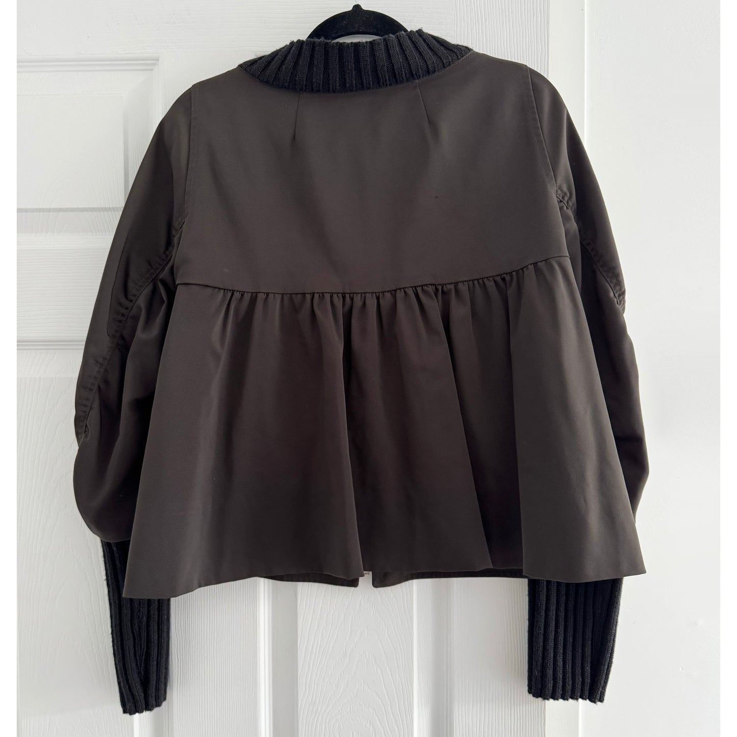 Dries Van Noten Bomber Jacket with Ruffle Back, size Large (fits M/L)