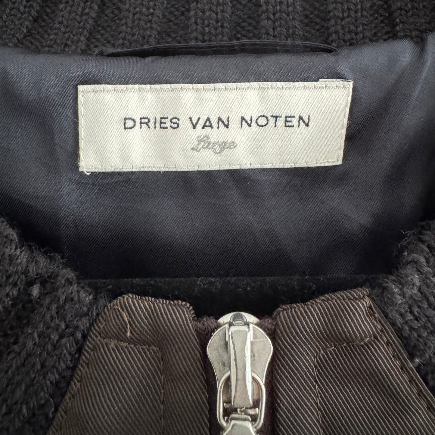 Dries Van Noten Bomber Jacket with Ruffle Back, size Large (fits M/L)