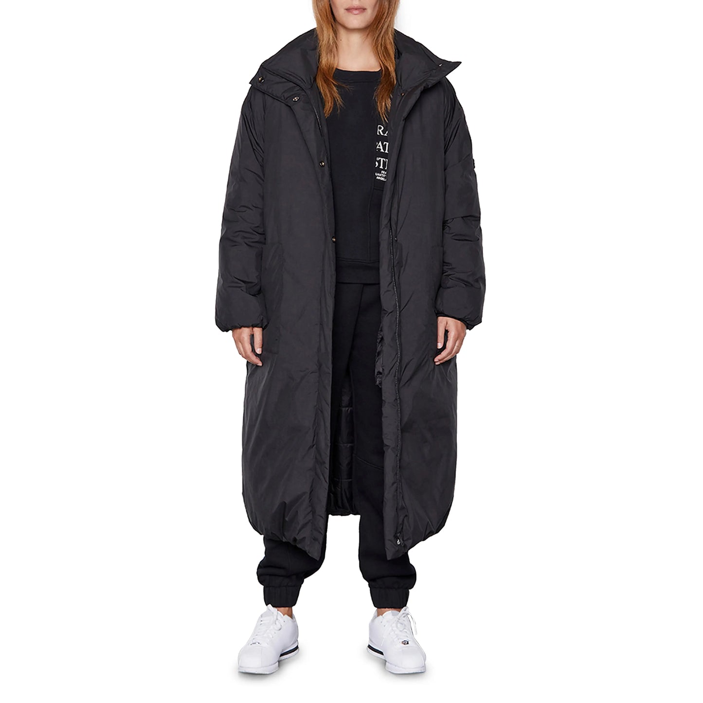 Frame Oversize Duvet Puffer Jacket in Black, size Medium