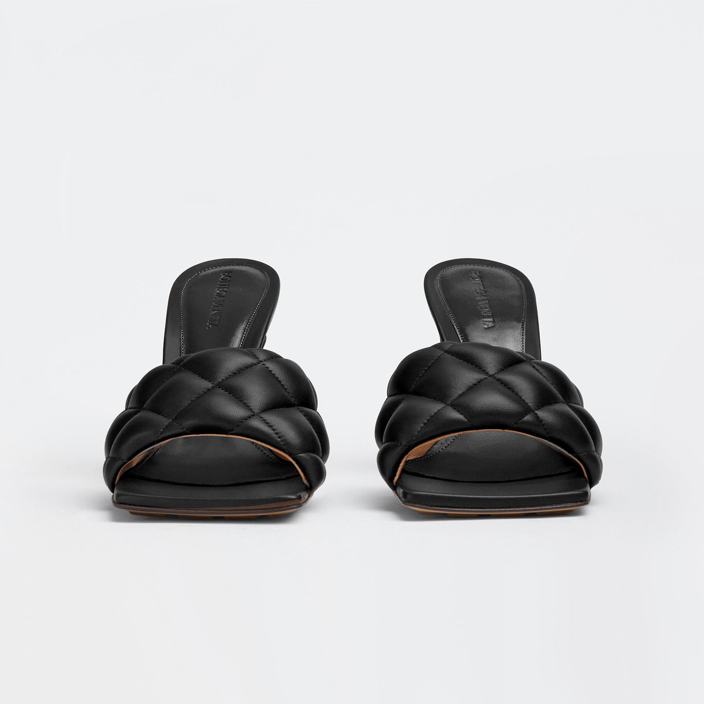 Bottega Veneta Padded Mules in Black, size 41