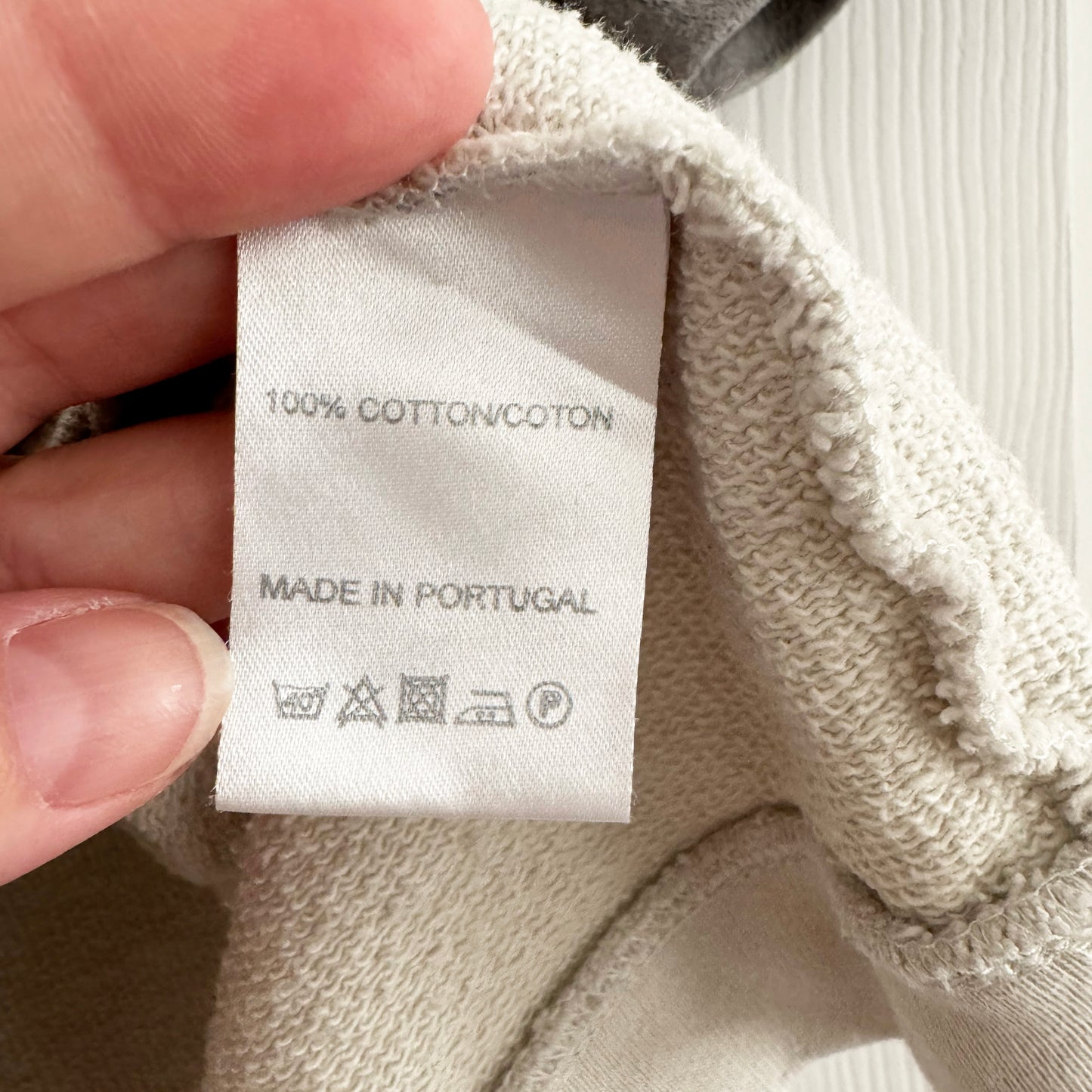 Each x Other Sweatshirt with Silver Leather Sleeves, size Large