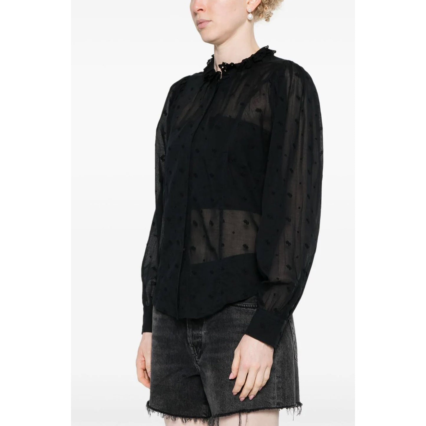 Isabel Marant Etoile "Terzali" Top in Black, size 38