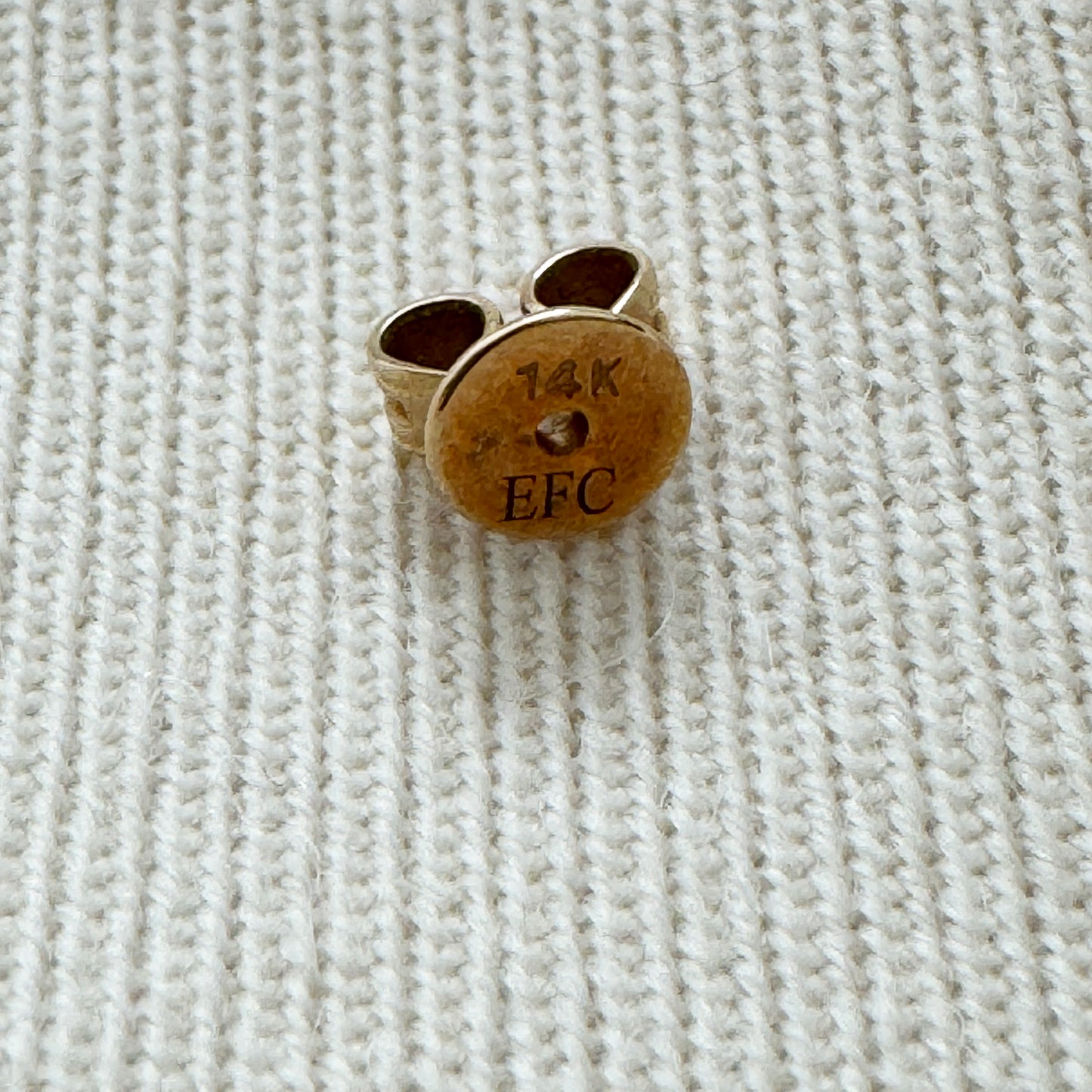 EF Collection Diamond Mini Evil Eye Stud Earring