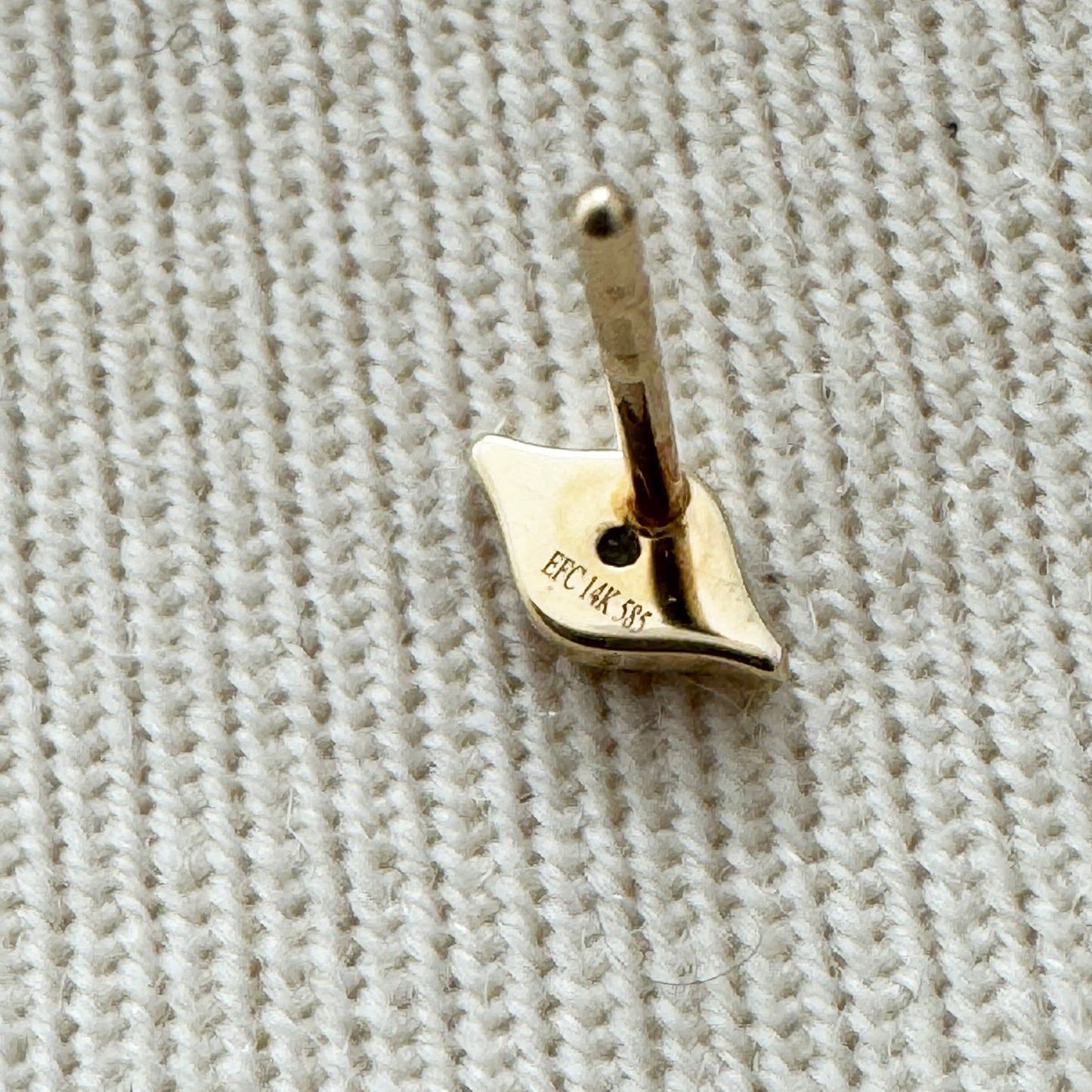 EF Collection Diamond Mini Evil Eye Stud Earring