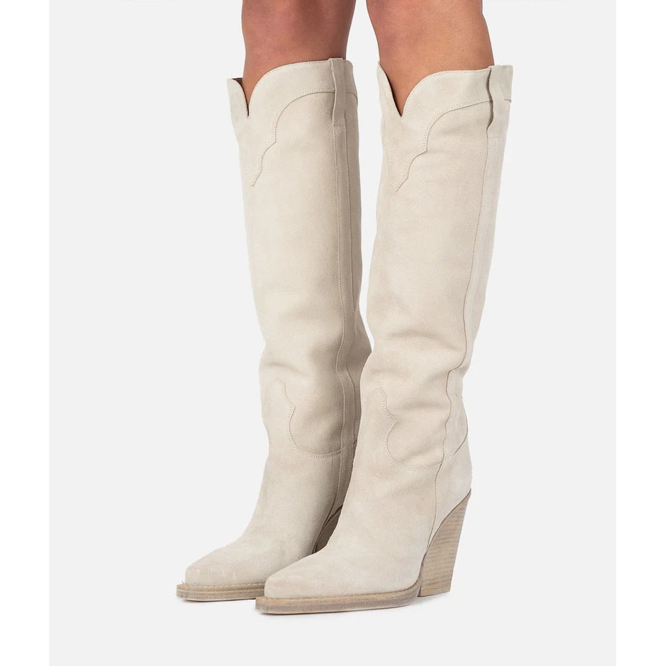 Paris Texas "El Dorado" Boots in Ecru, size 40.5