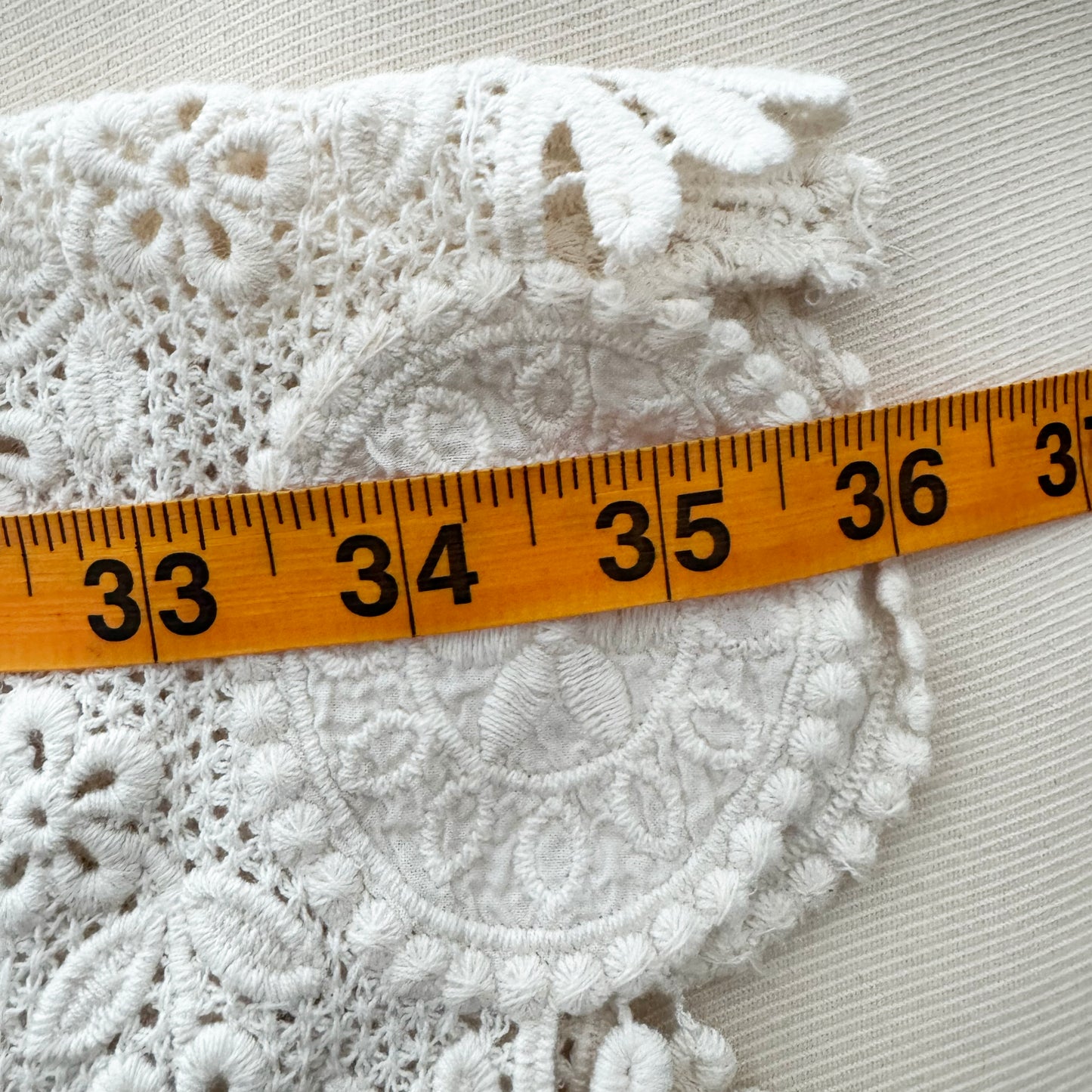 ** KIDS ** Elestory "Antique Lace" Halter Dress in Ivory, size 10/12 years