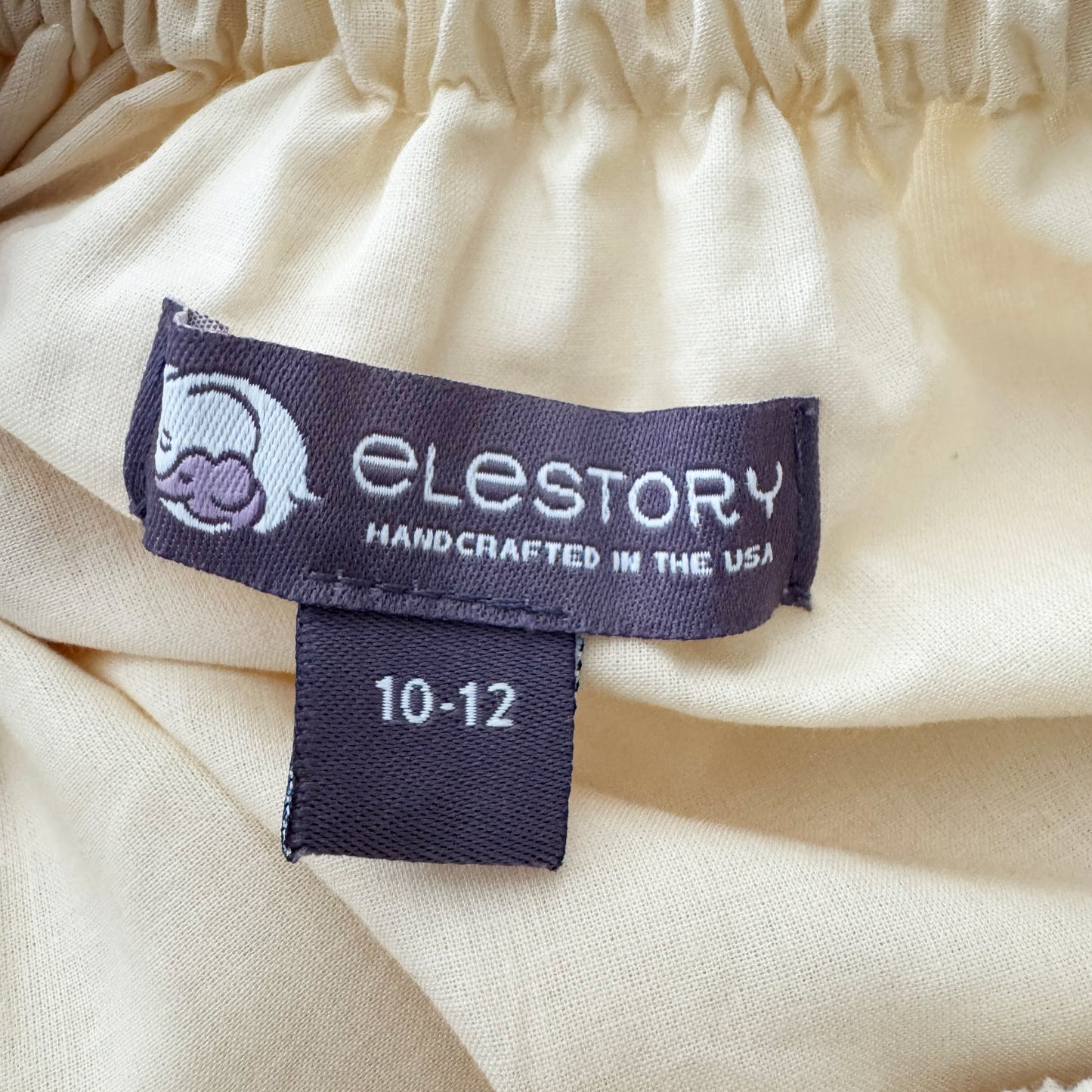 ** KIDS ** Elestory "Antique Lace" Halter Dress in Ivory, size 10/12 years