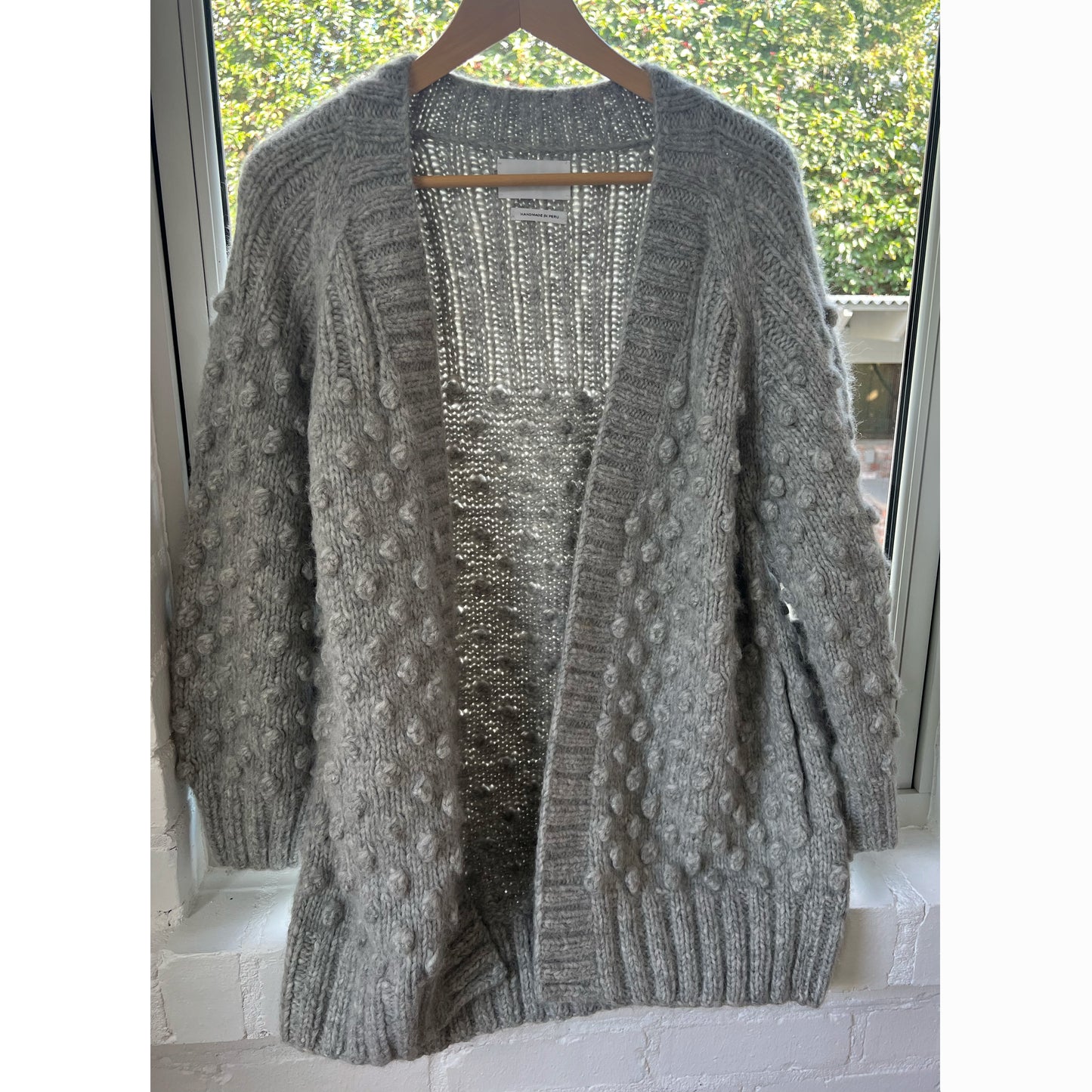 Eleven Six Alpaca Cardigan in Grey, One Size Only