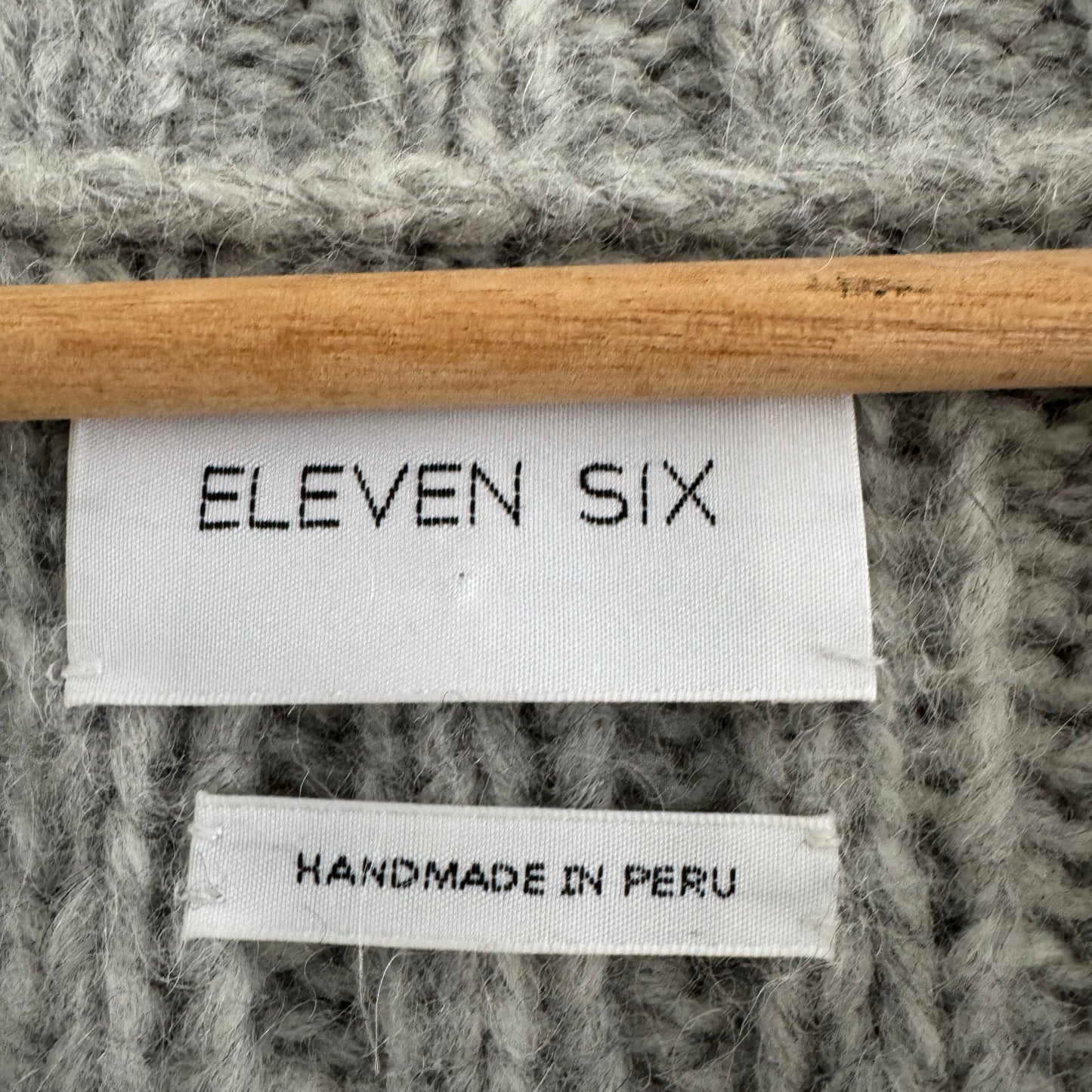 Eleven Six Alpaca Cardigan in Grey, One Size Only (fits S-M)