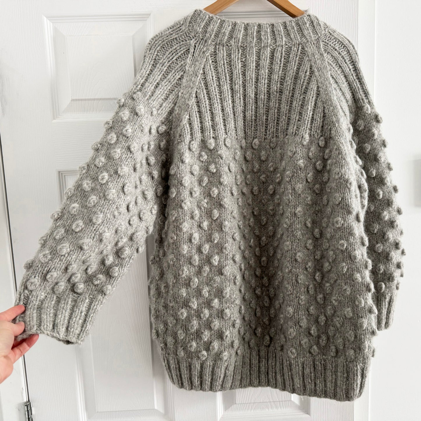 Eleven Six Alpaca Cardigan in Grey, One Size Only (fits S-M)