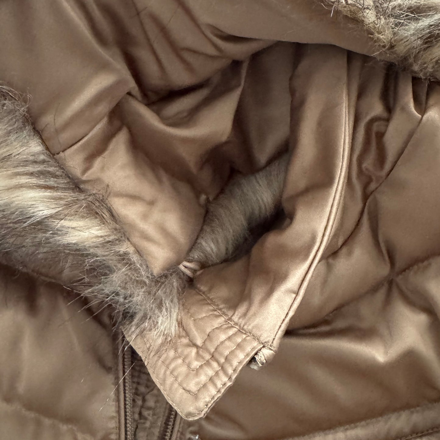 Elizabetta Franchi Flared Skirt Puffer in Beige, size 40IT (fits like size 2)