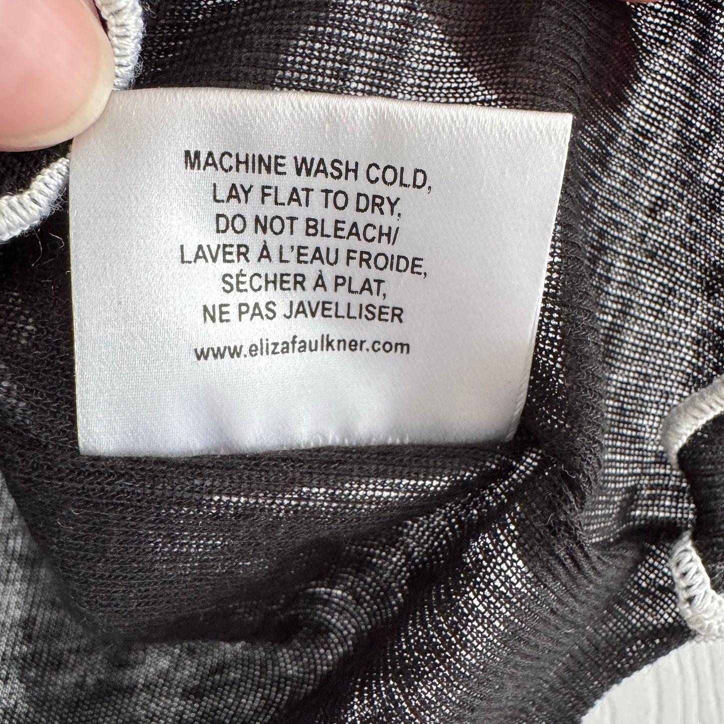 Eliza Faulkner "Gigi" Baby Tee in Black, size Small (fits like XS)