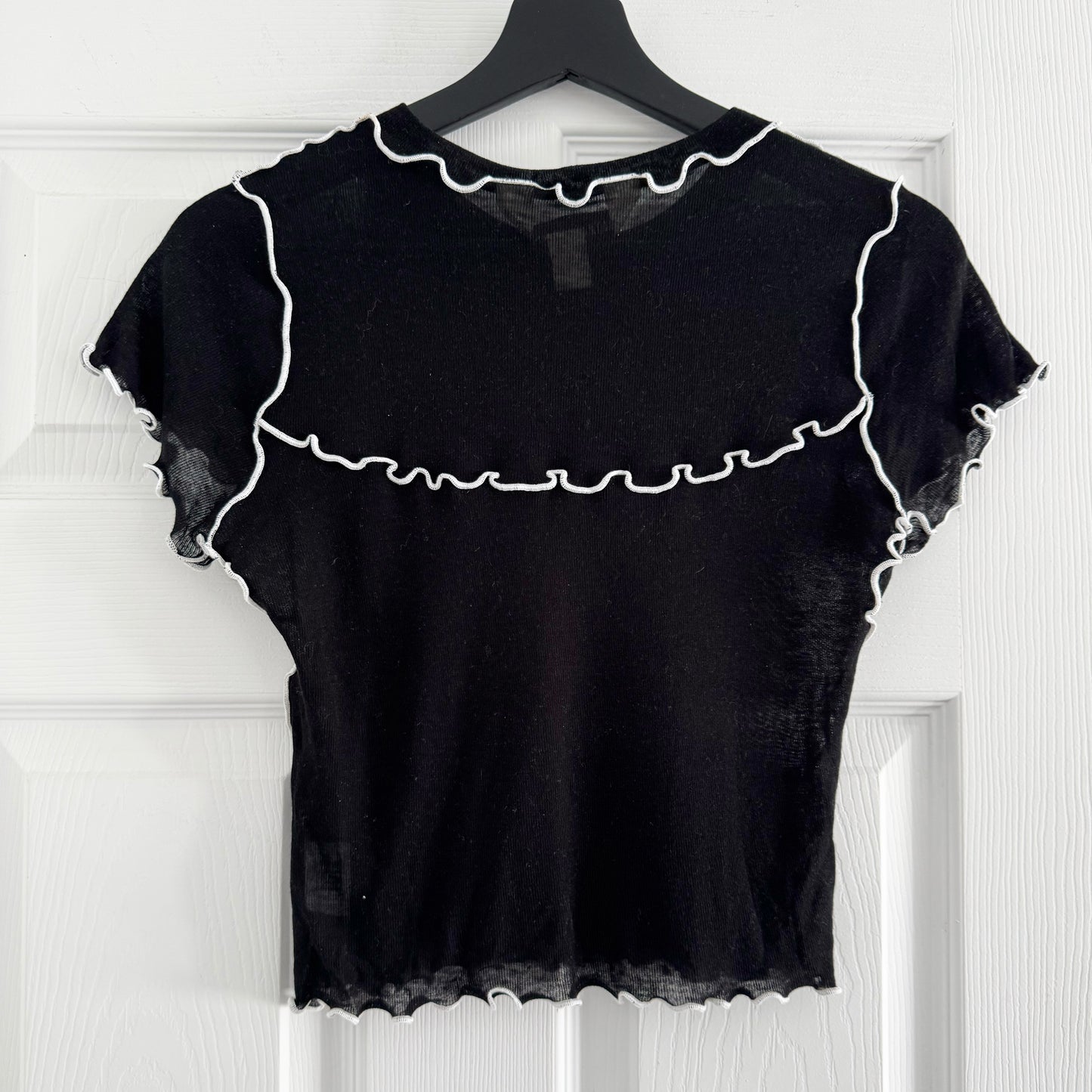 Eliza Faulkner "Gigi" Baby Tee in Black, size Small (fits like XS)