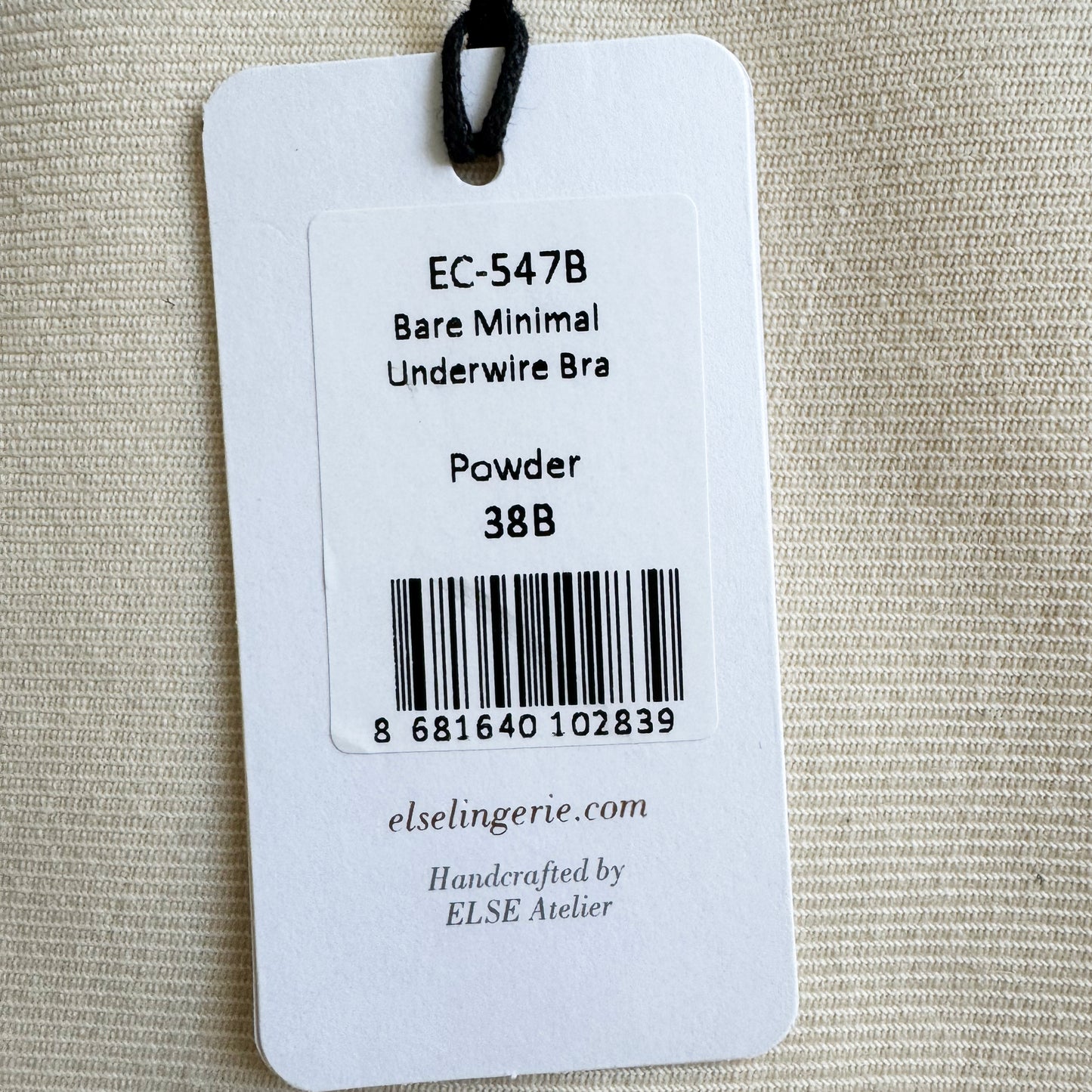 Else "Bare Minimal" Bra in "Powder", size 38B