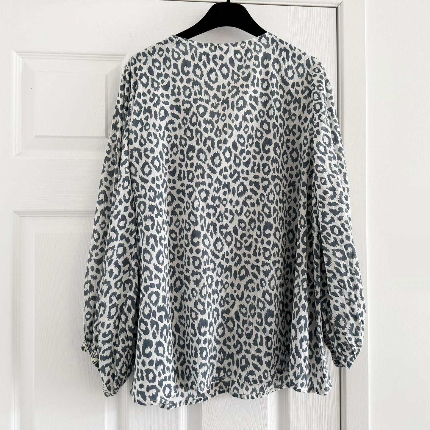 Emerson Fry Leopard Print Blouse, size XS