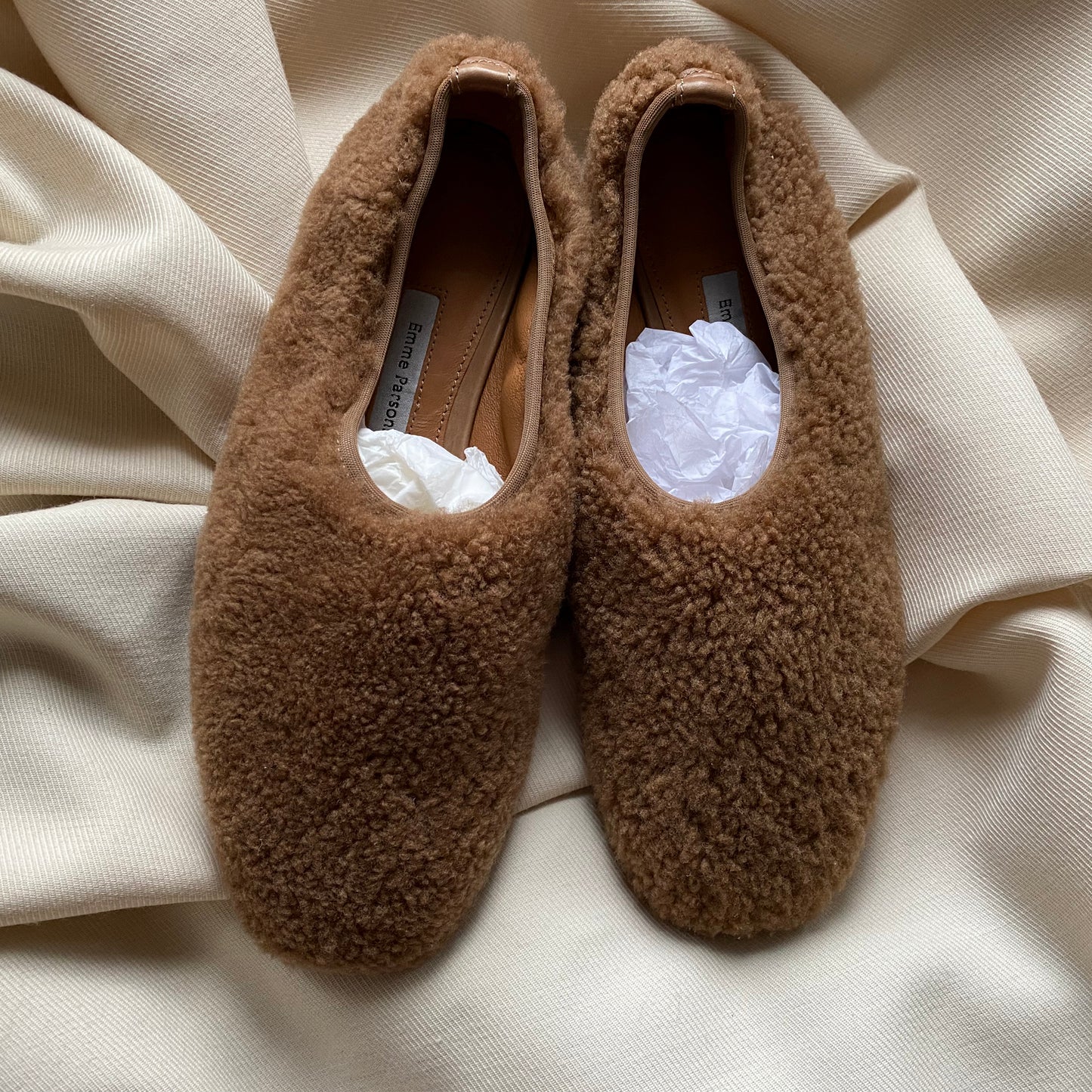 Emme Parsons Teddy Shearling Flats, size 37