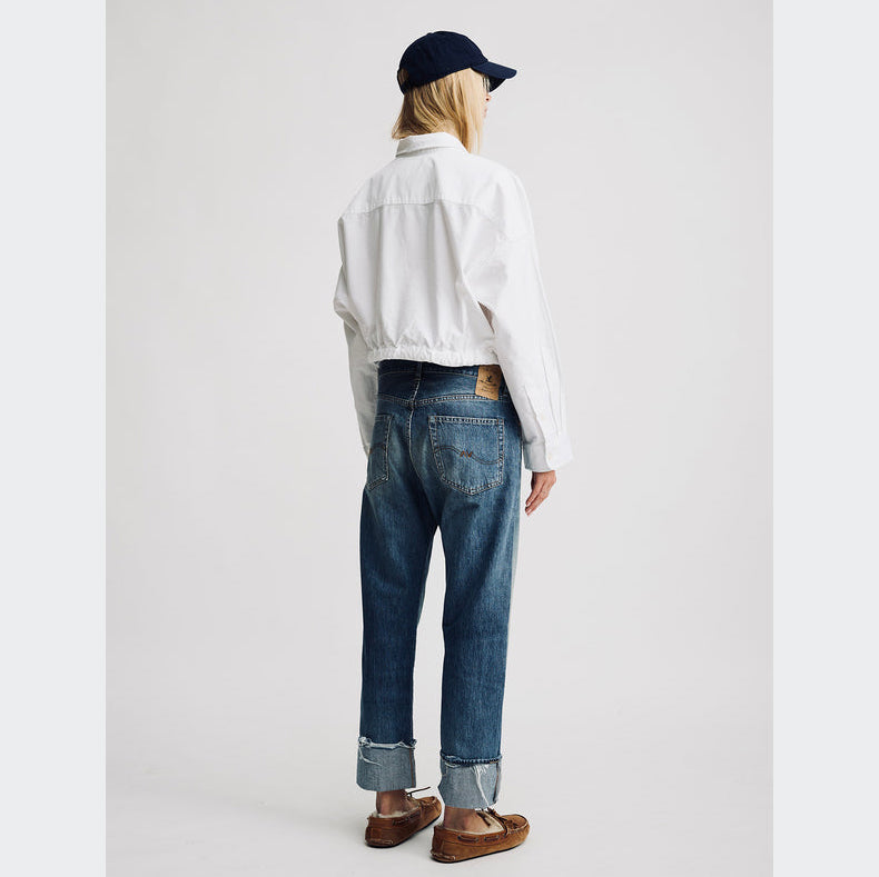 Denimist “Lucy” boyfriend in Fenmore Blue, size 25 (fits 26)