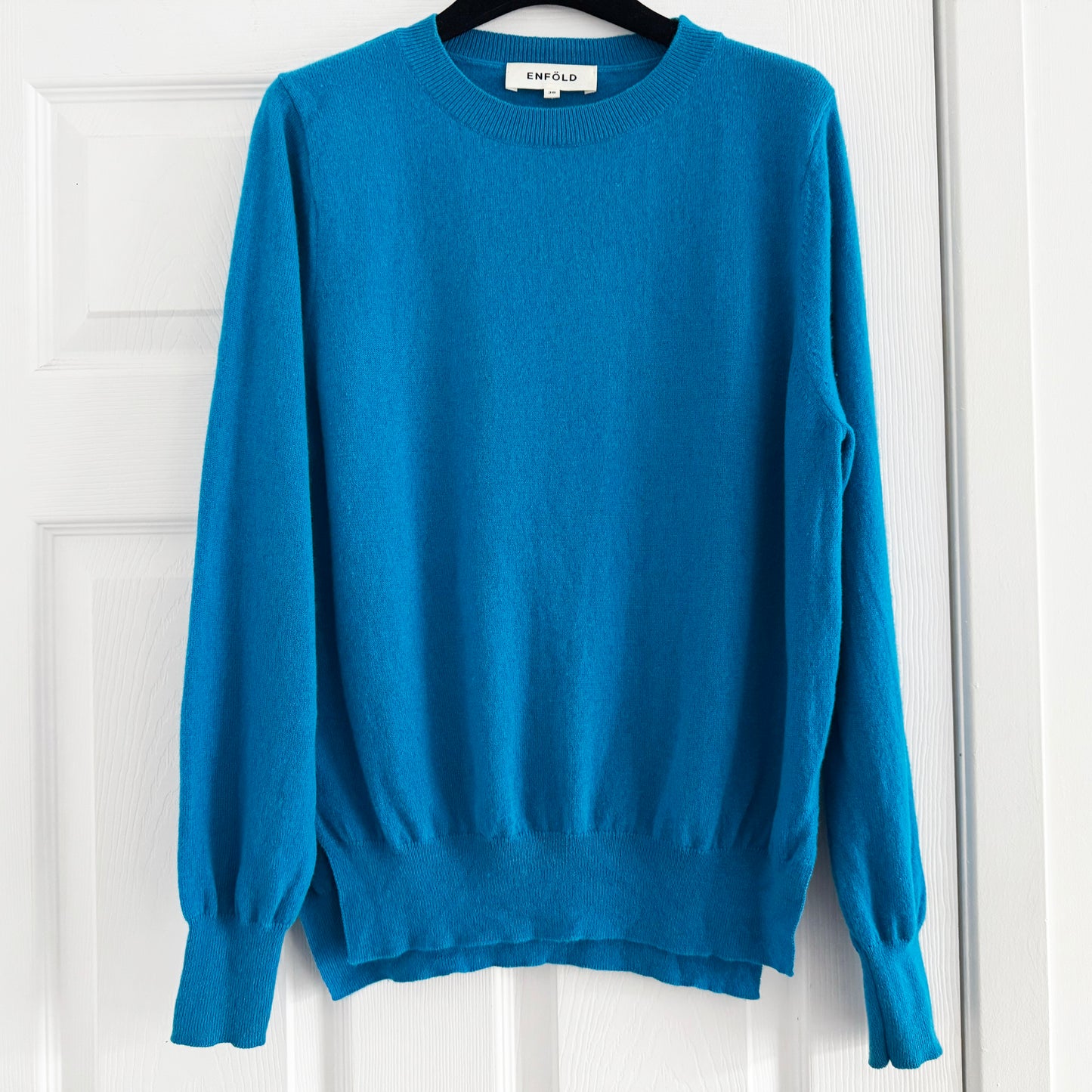 Enfold Crew Neck Sweater in Blue, size 38 (fits S/M)