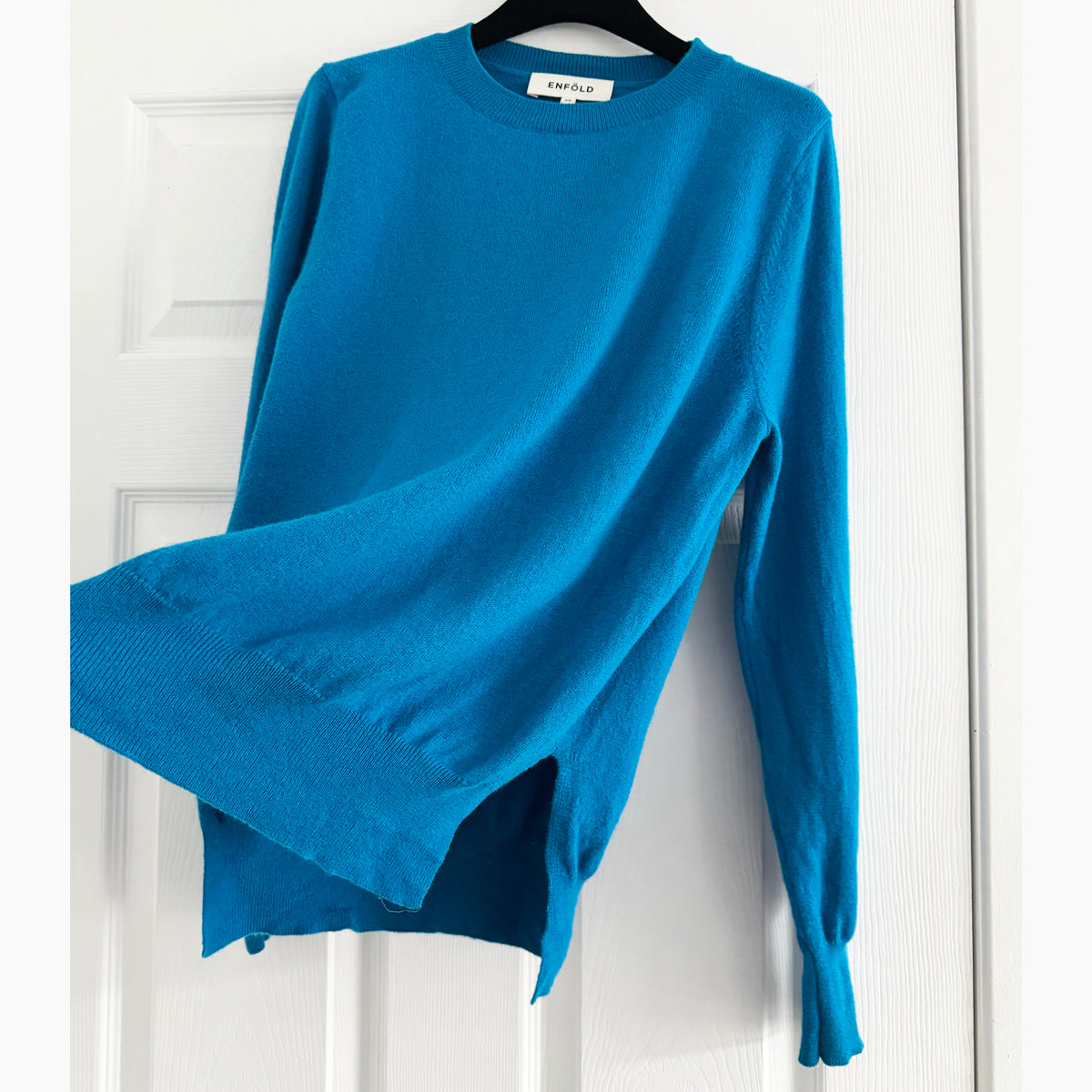 Enfold Crew Neck Sweater in Blue, size 38 (fits S/M)