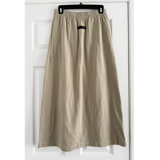 Fear of God Jersey Midi Skirt in Stone, size Medium