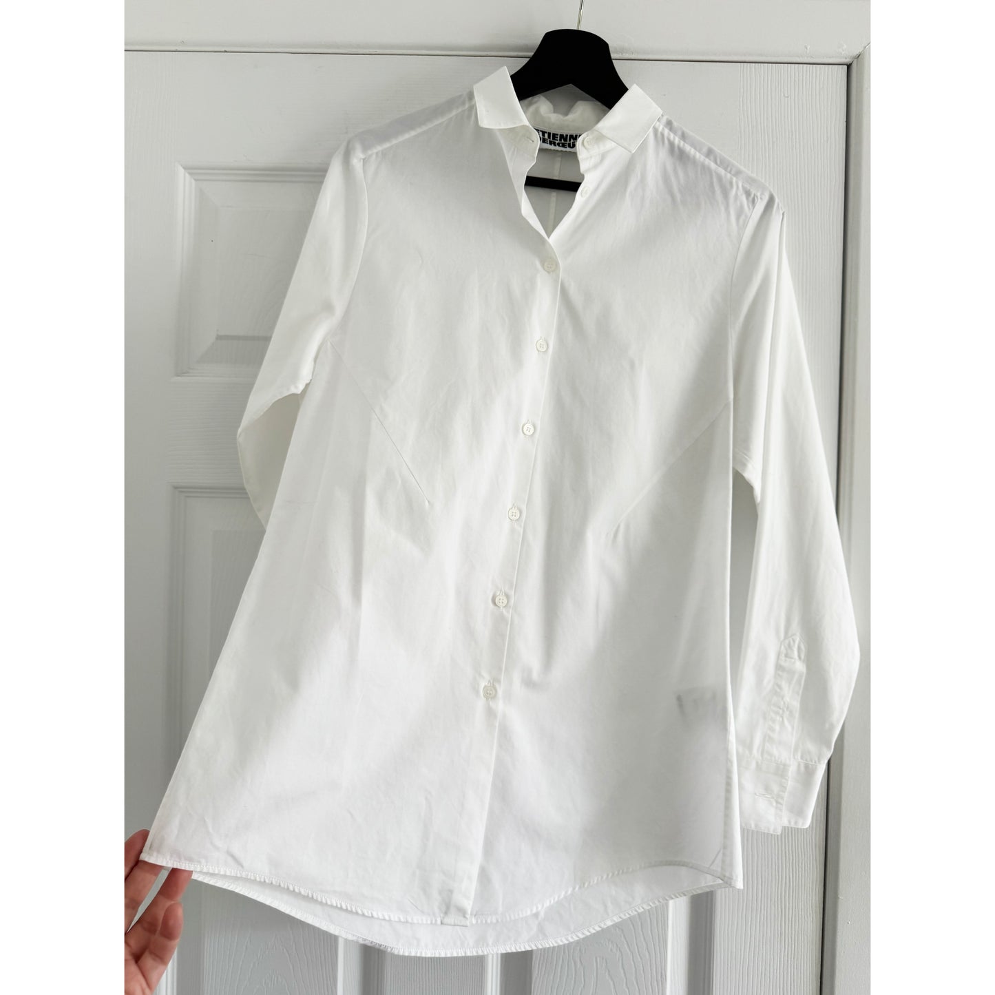 Etienne Deroeux White Poplin Shirt, size 34