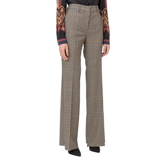 Etro Jacquard Trousers, size 46IT